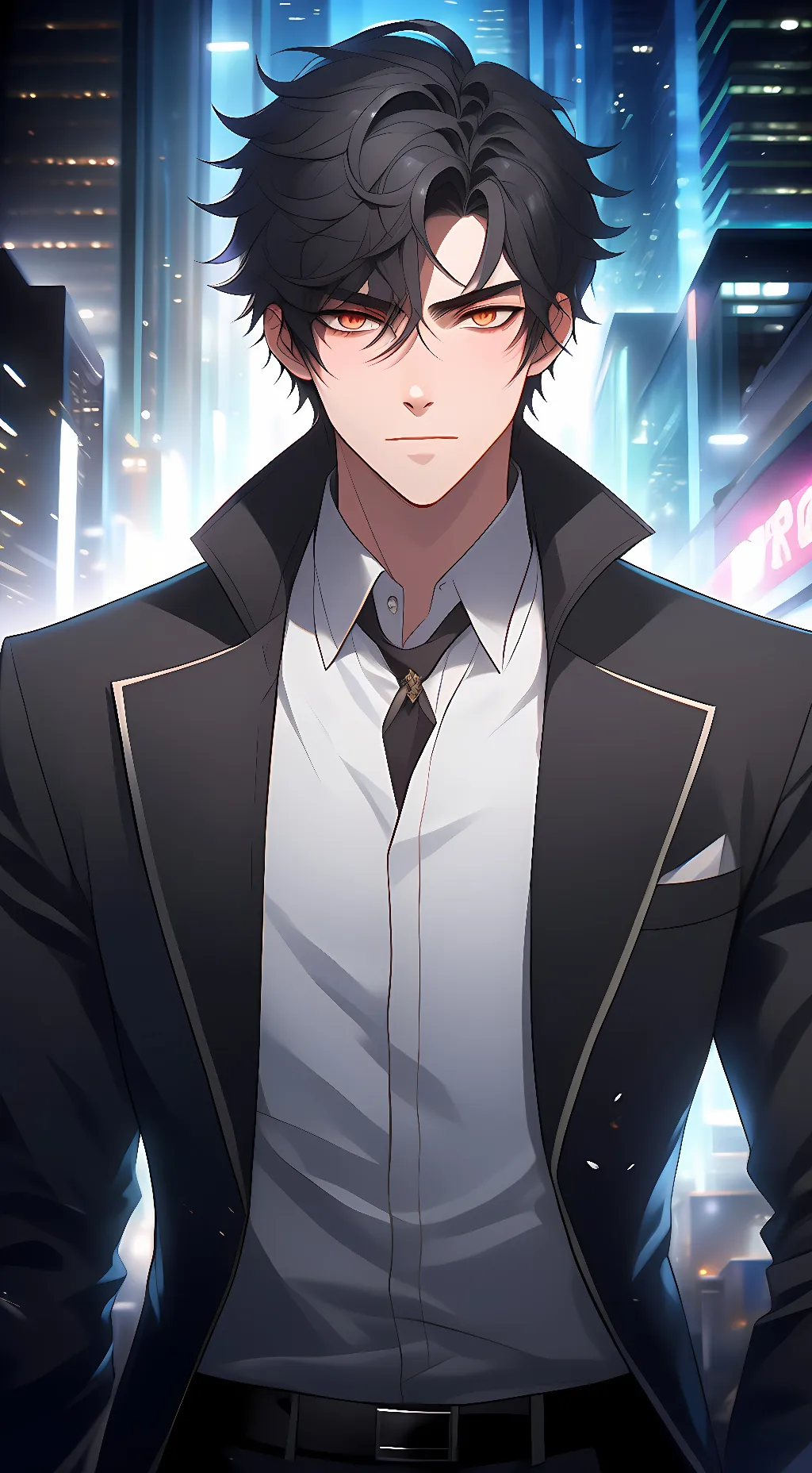 ai character: shadow background