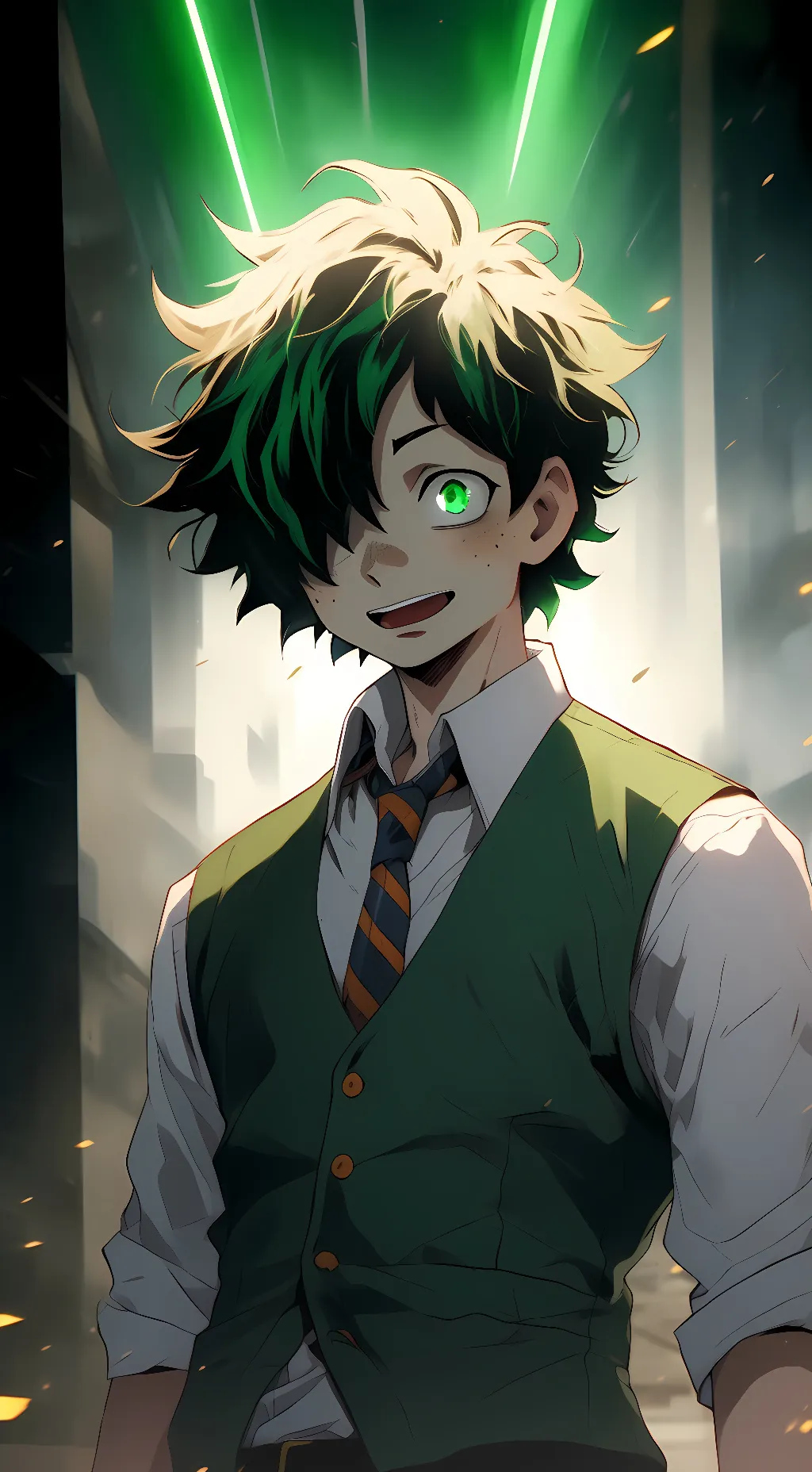 ai character: Villain Deku background