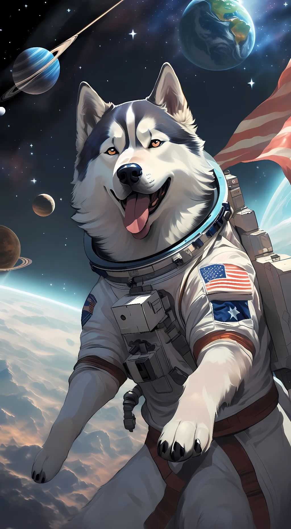 ai character: Cosmic background