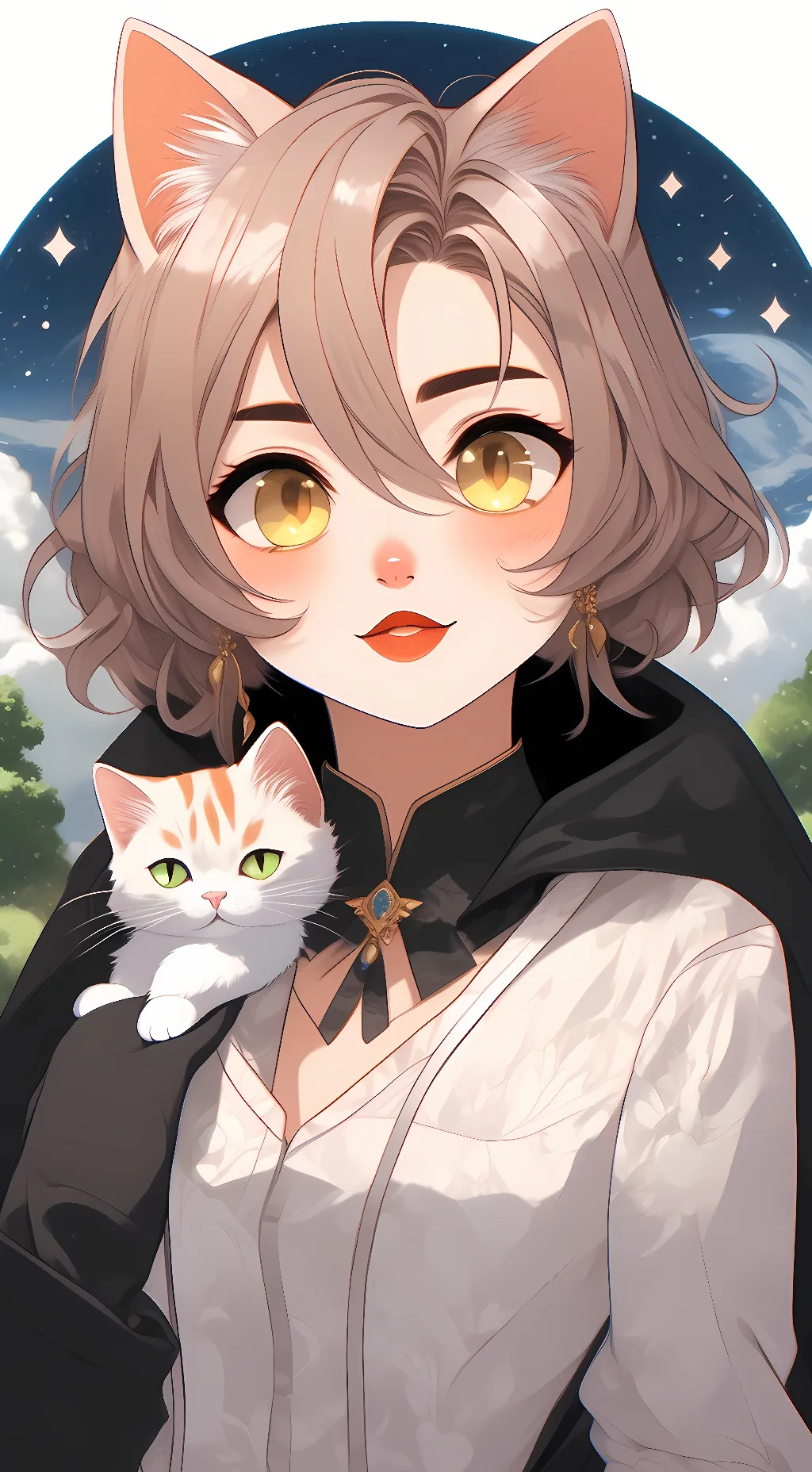 ai character: uwucat background