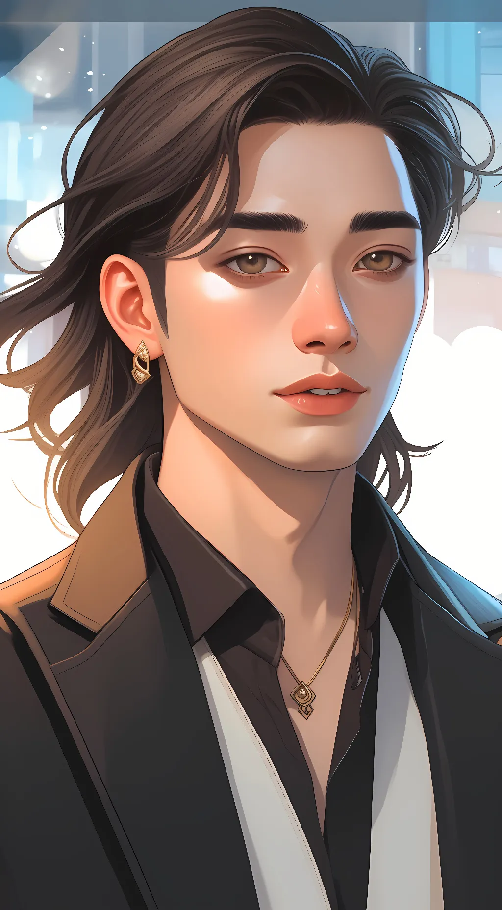 ai character: cute 🖤 background