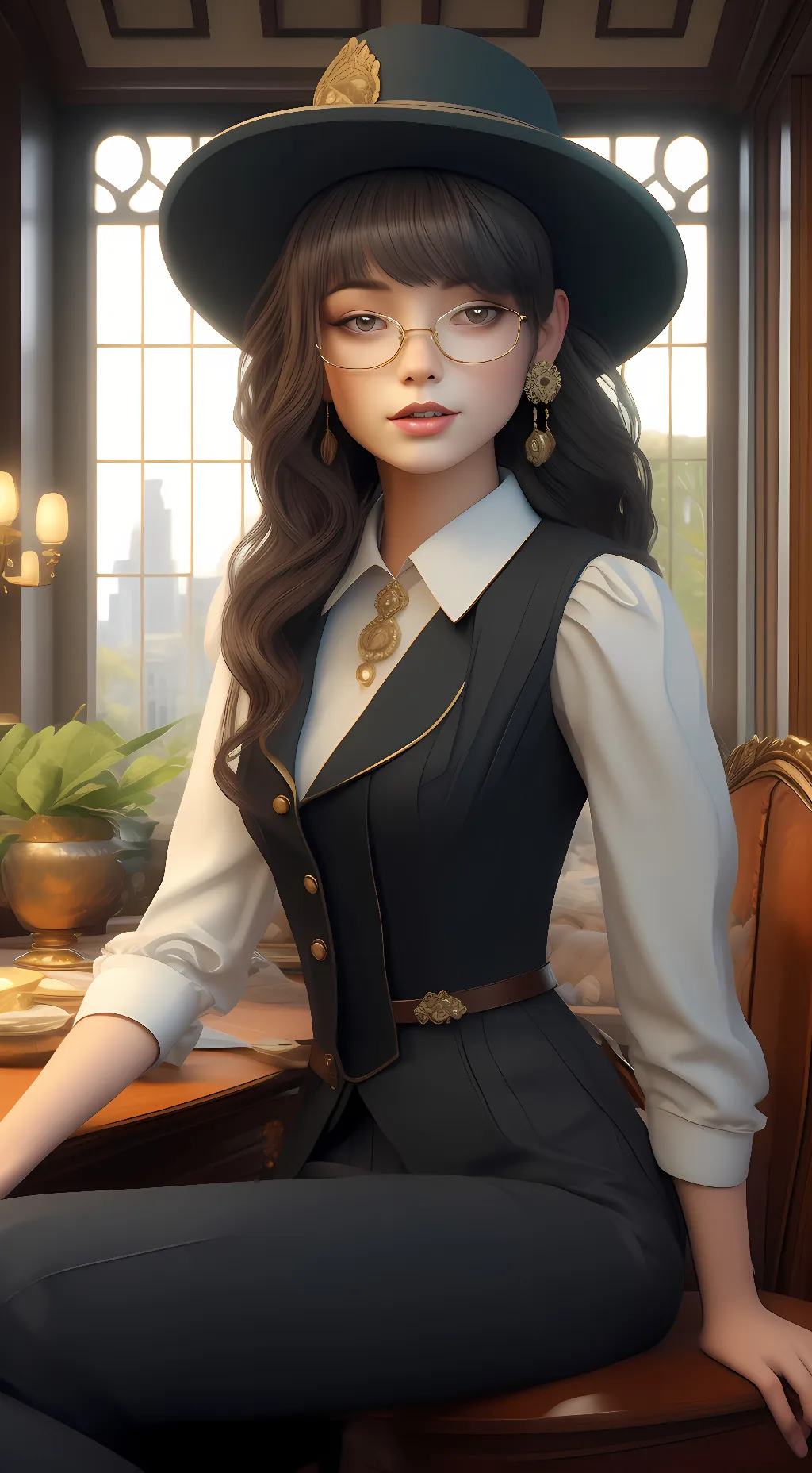 ai character: Kimberly  background