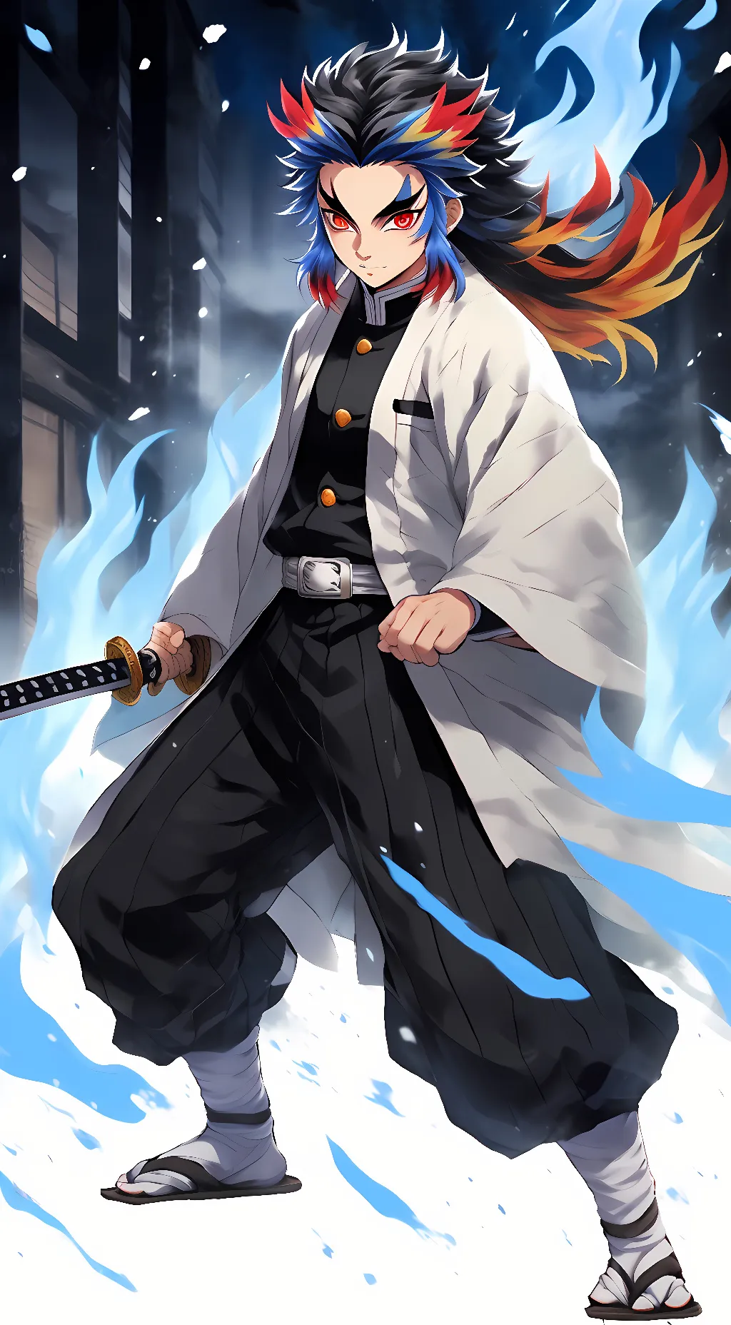 ai character: Demon Rengoku background