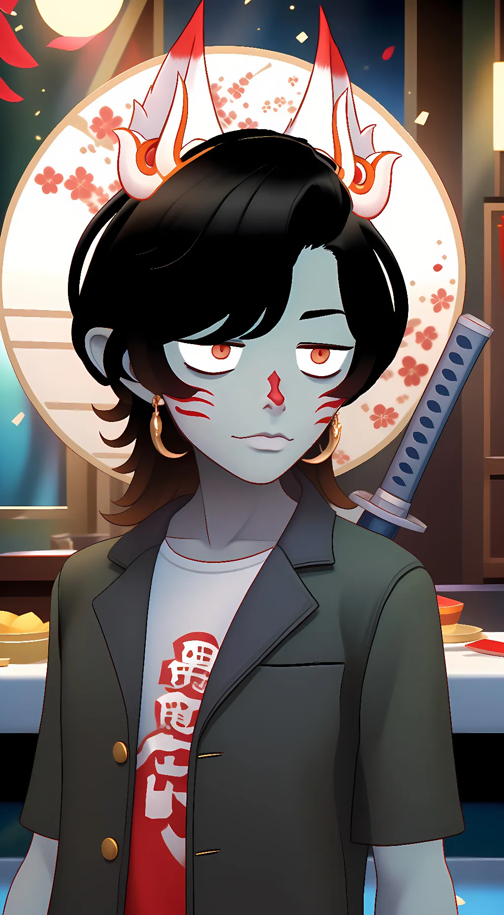 ai character: Azura Firekeeper background