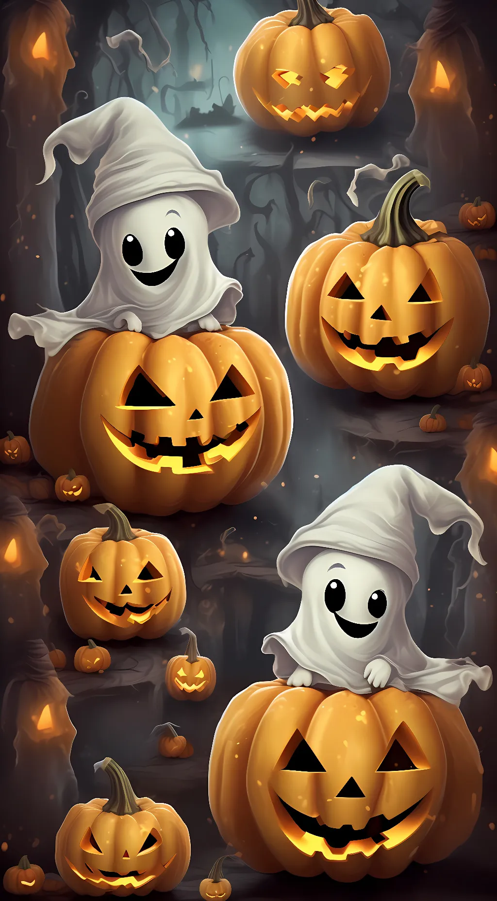 ai character: GHOST TOWN👻 background