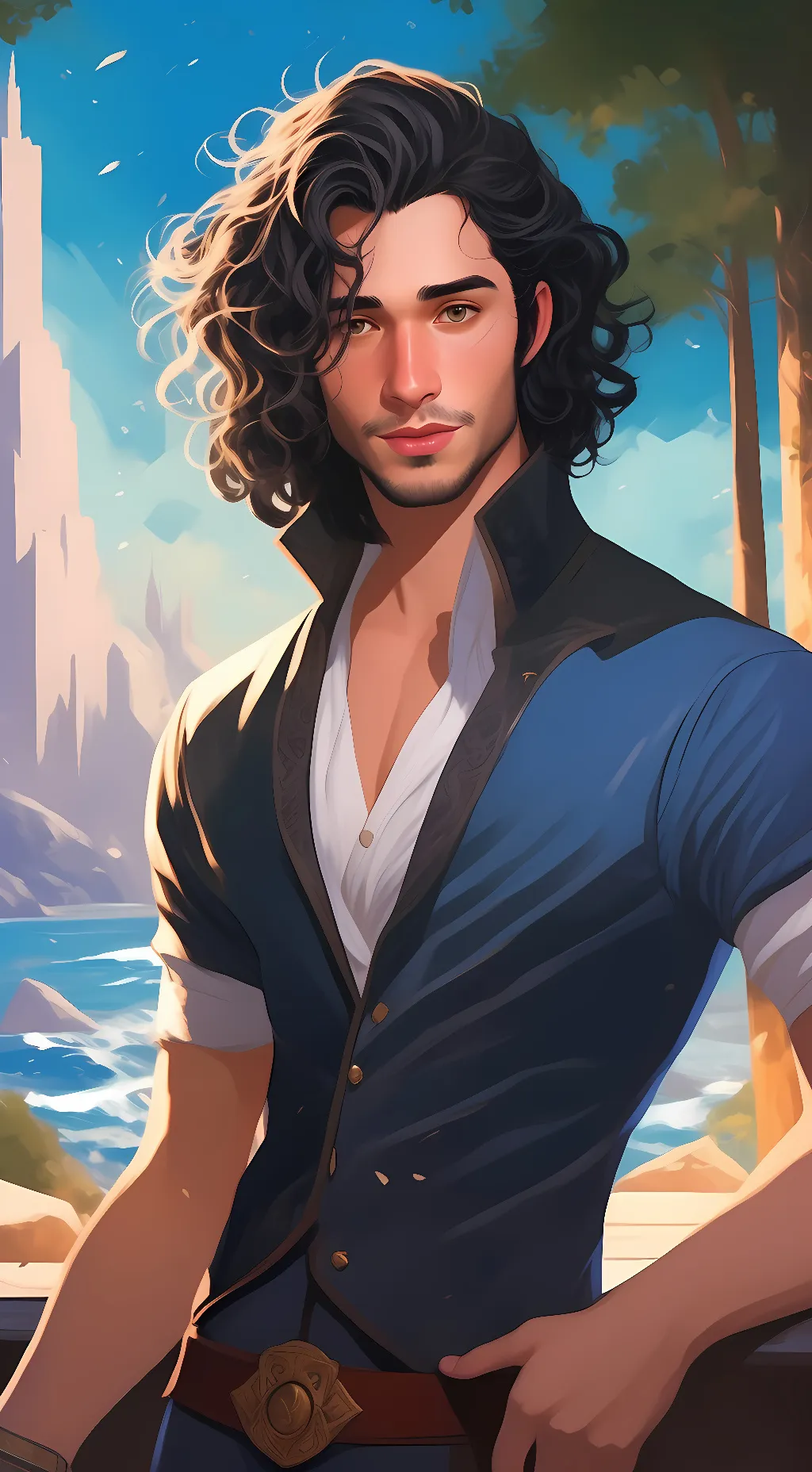 ai character: max (boy bsf) background