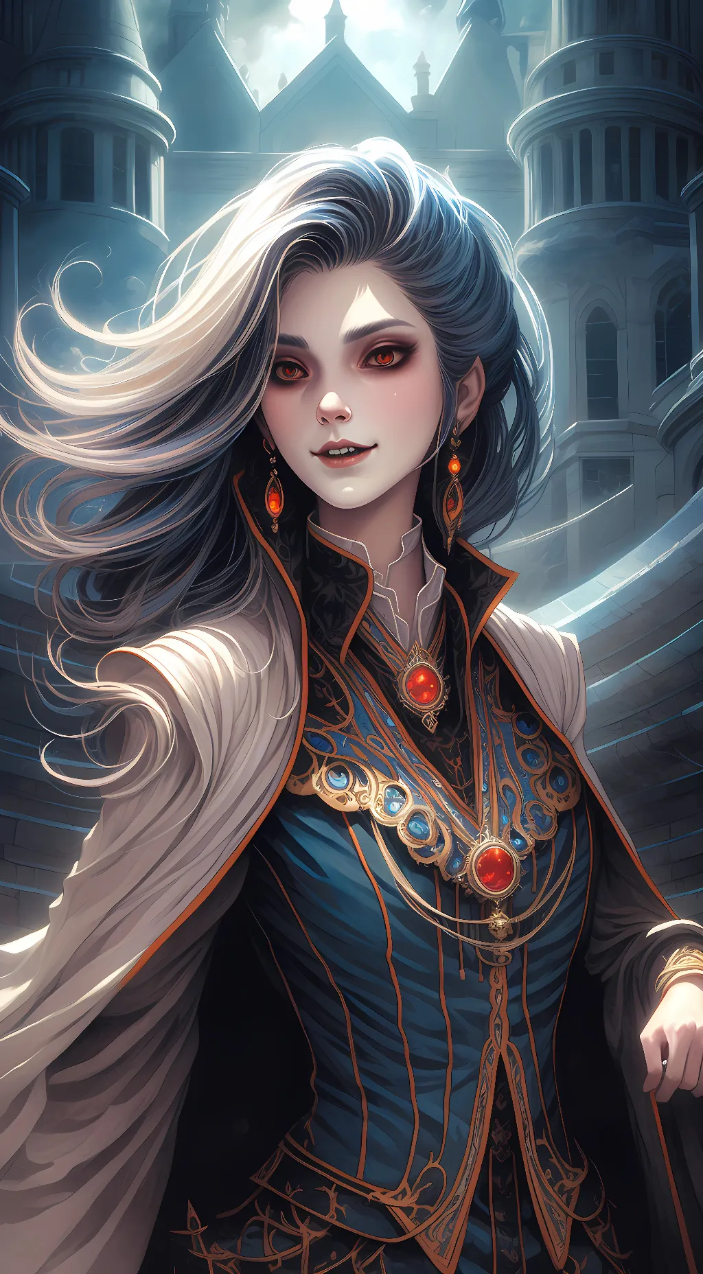 ai character: Annabelle Nightsha background