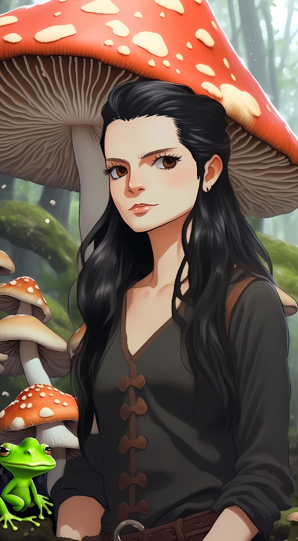 ai character: Moon background