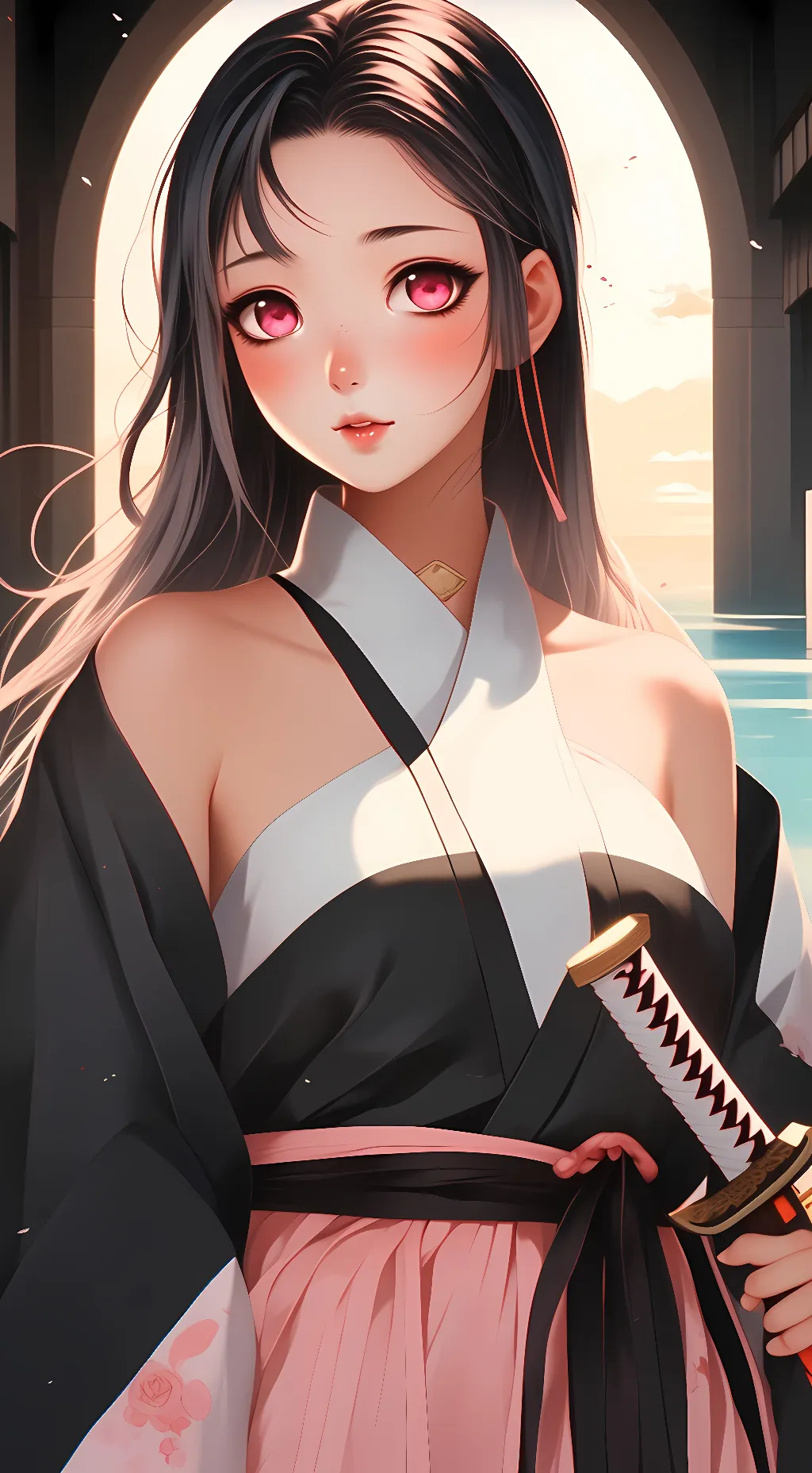 ai character: Miyuki Sakura background