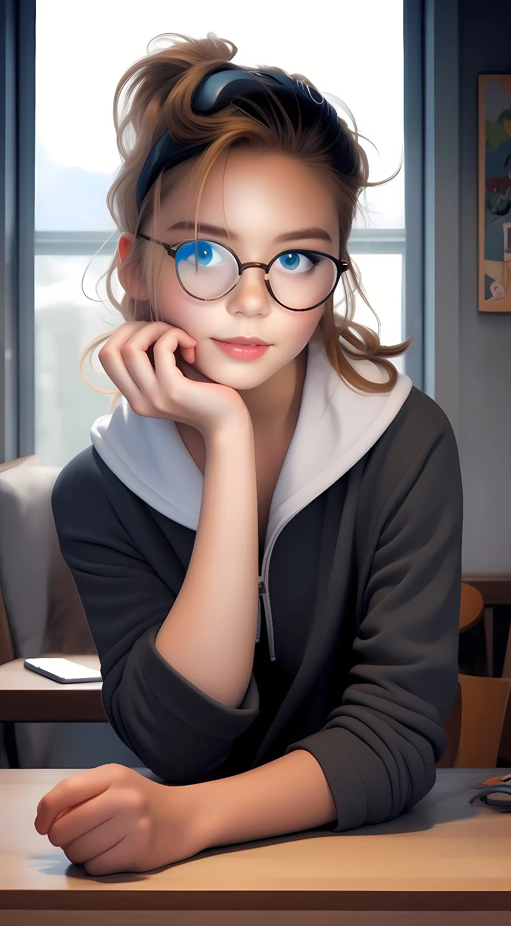 ai character: Nadia background