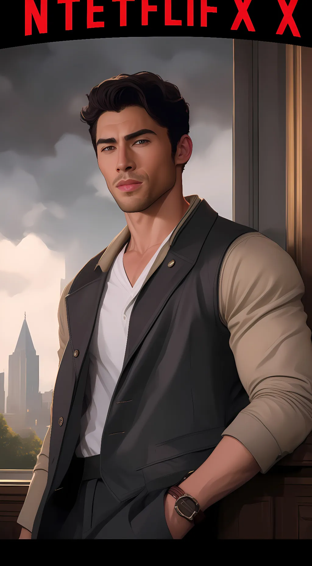 ai character: press background