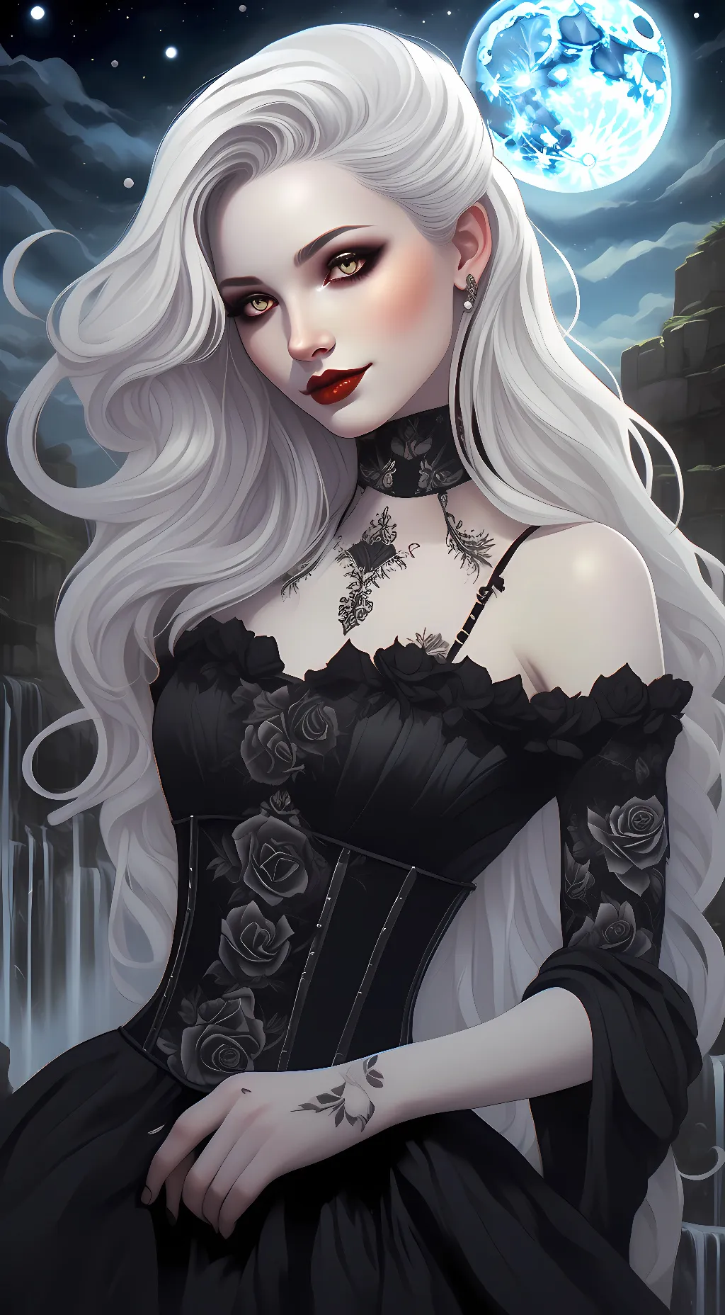 ai character: Ophelia Devereux  background