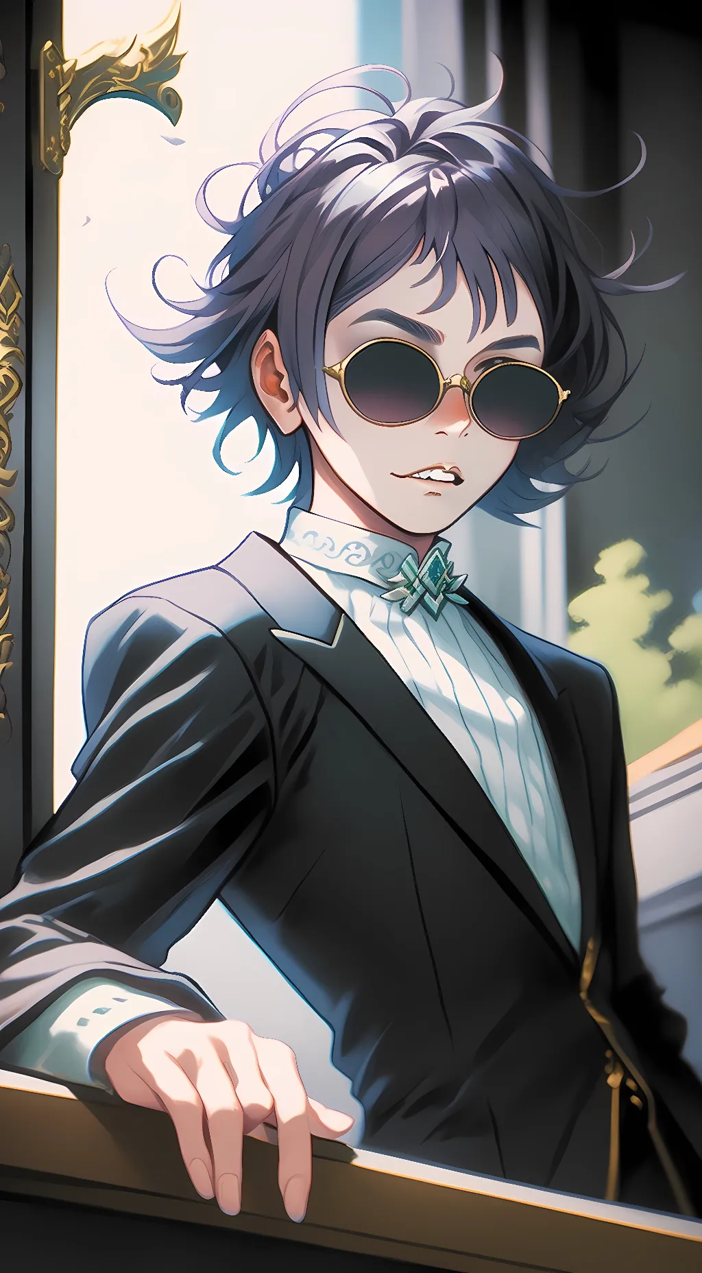 ai character: Rush from doors background