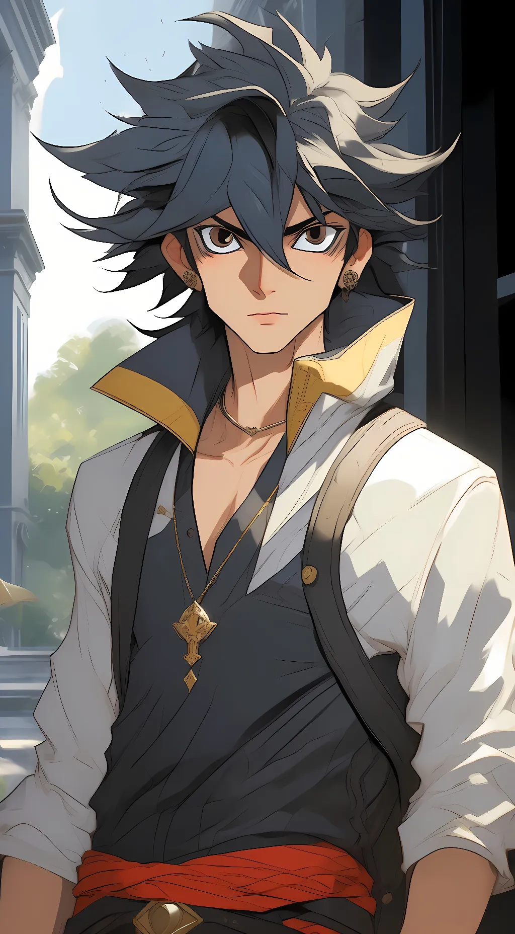 ai character: leon knight background