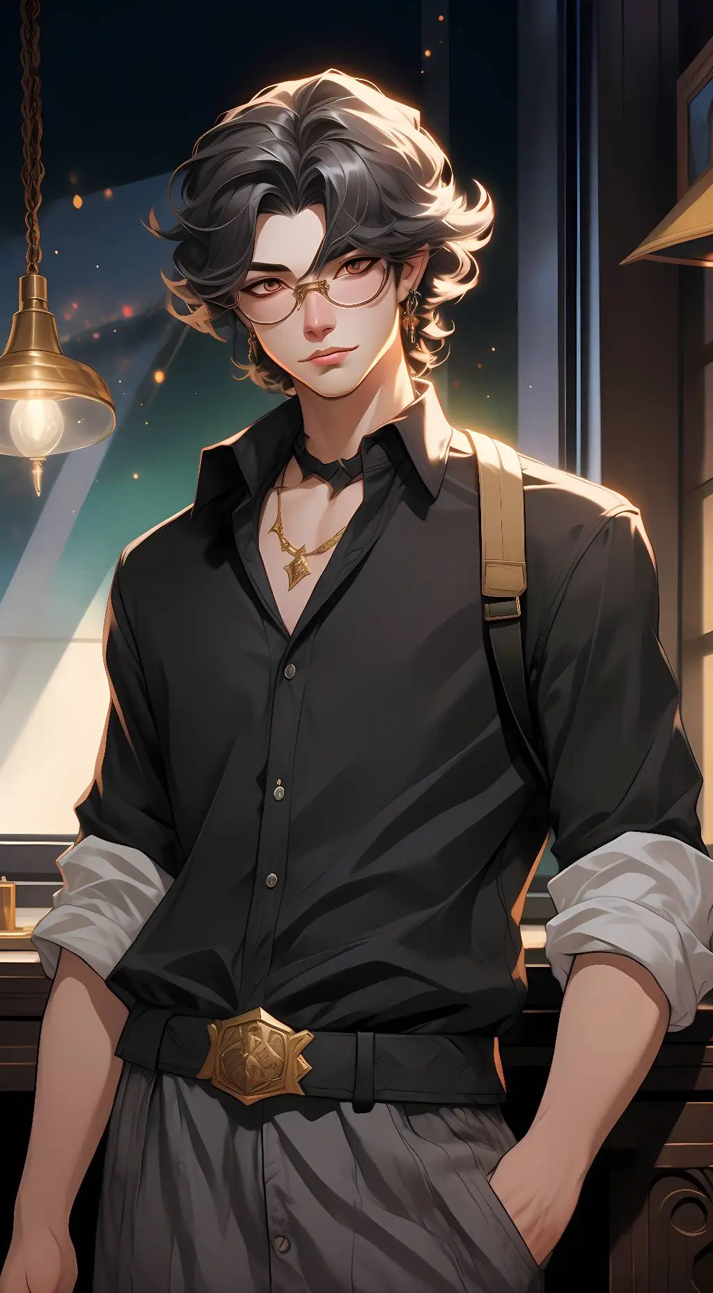 ai character: Avery Evergreen background