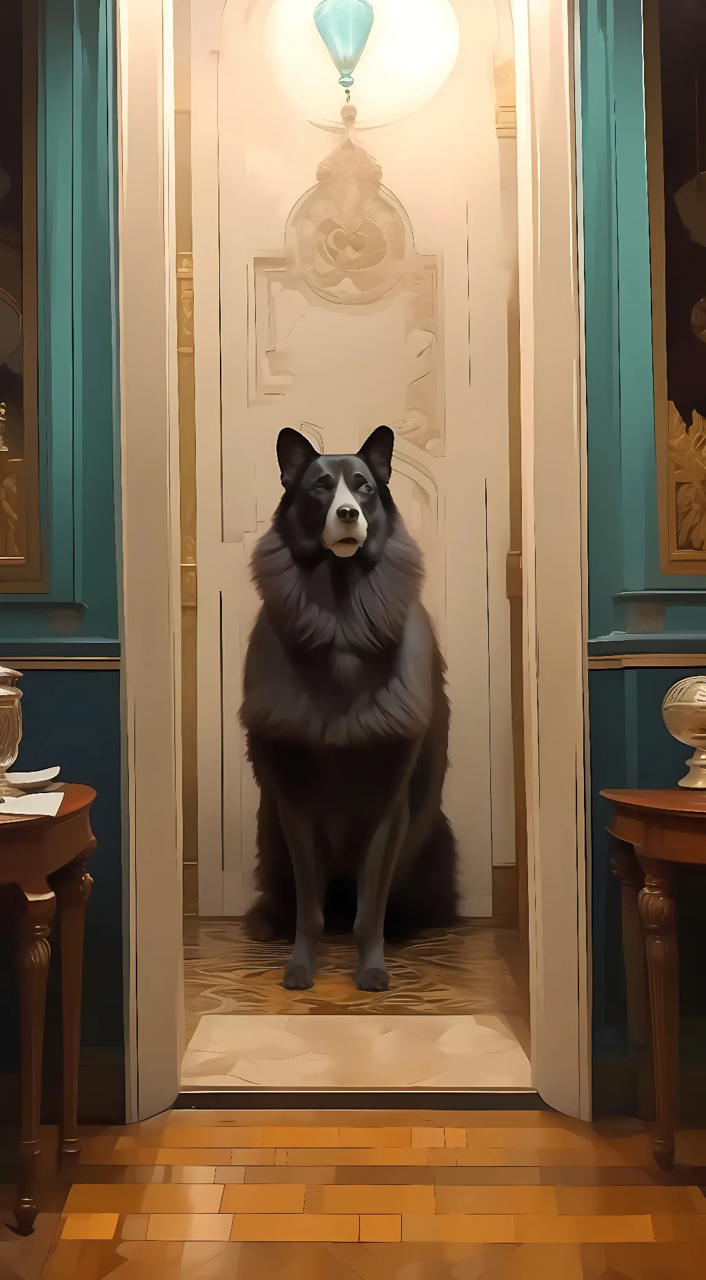 ai character: Dog background