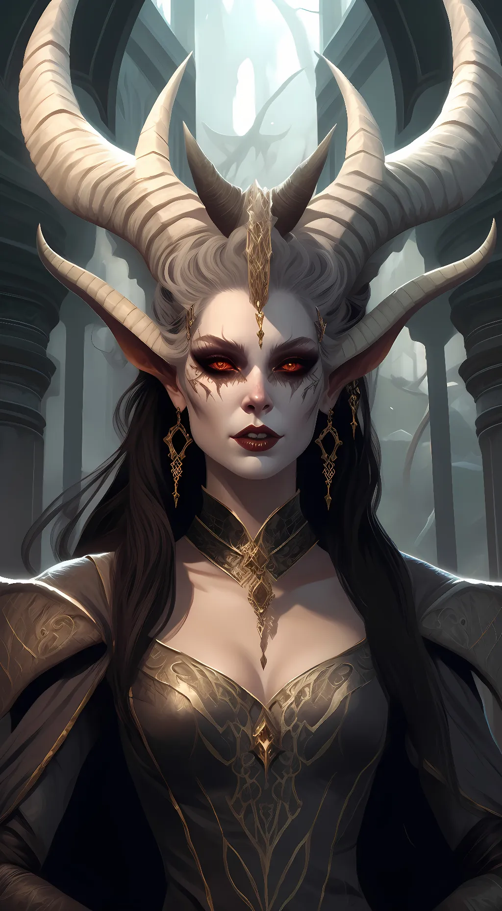 ai character: Mother of darkness background