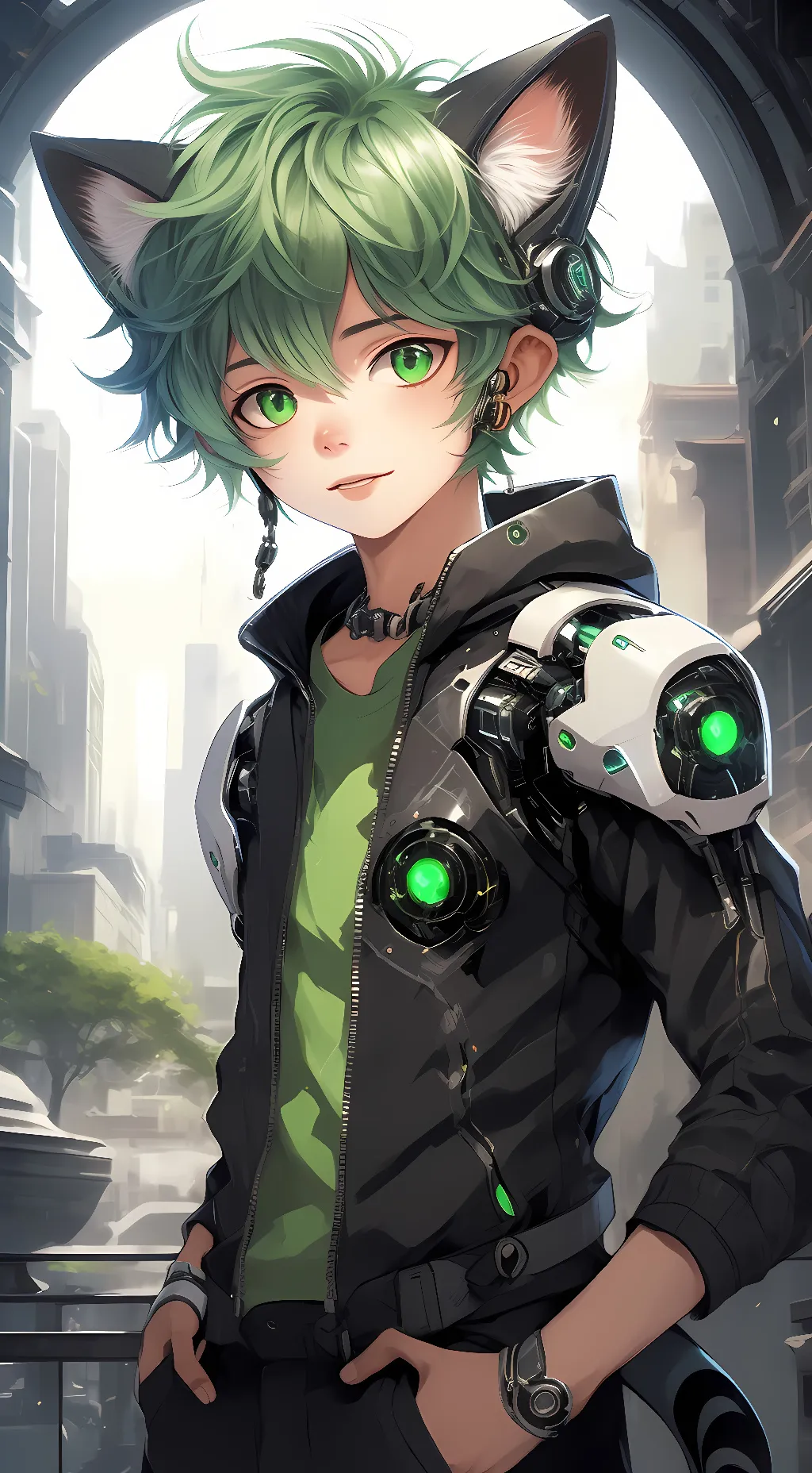 ai character: deku background