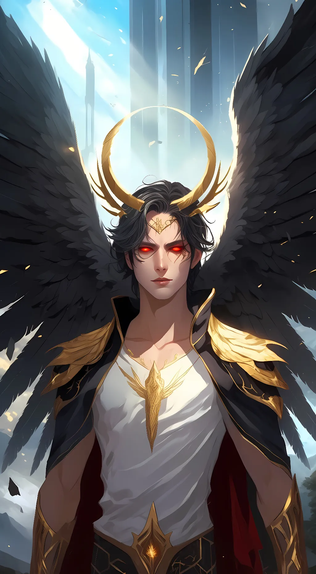 ai character: saint robert  background