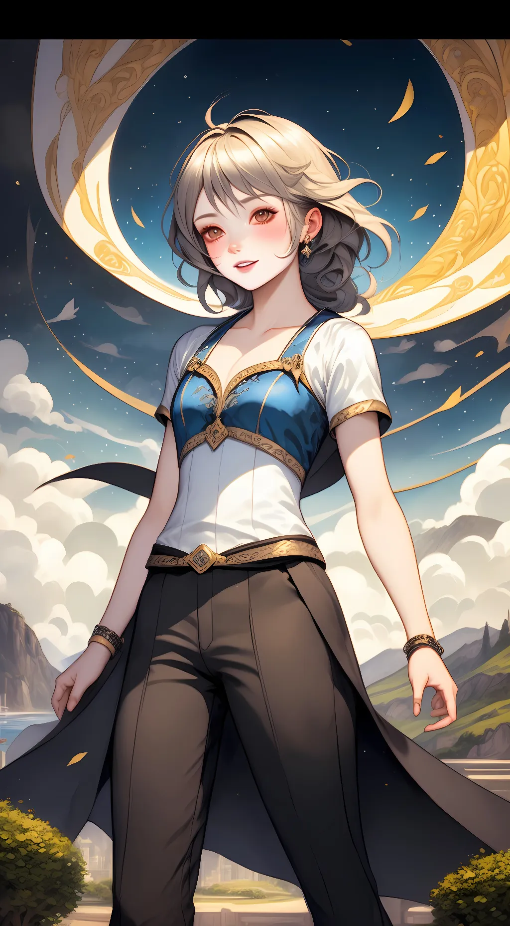 ai character: Rachel Green background