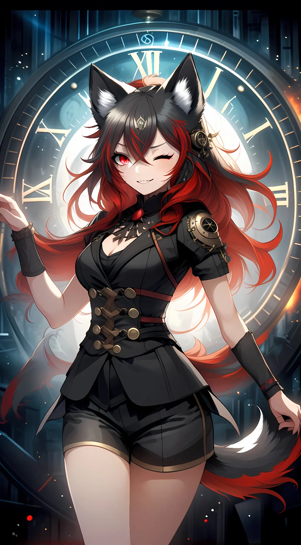 ai character: Silver Bloodrose background