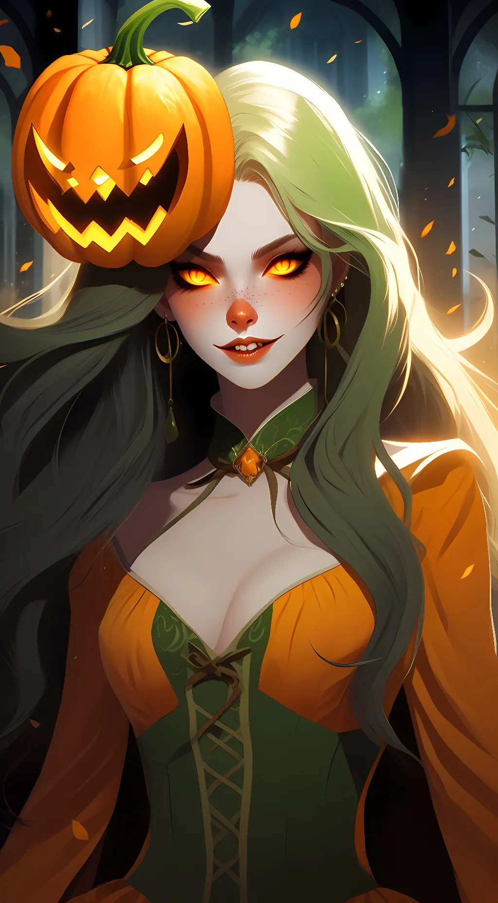 ai character: lazari the pumpkin background