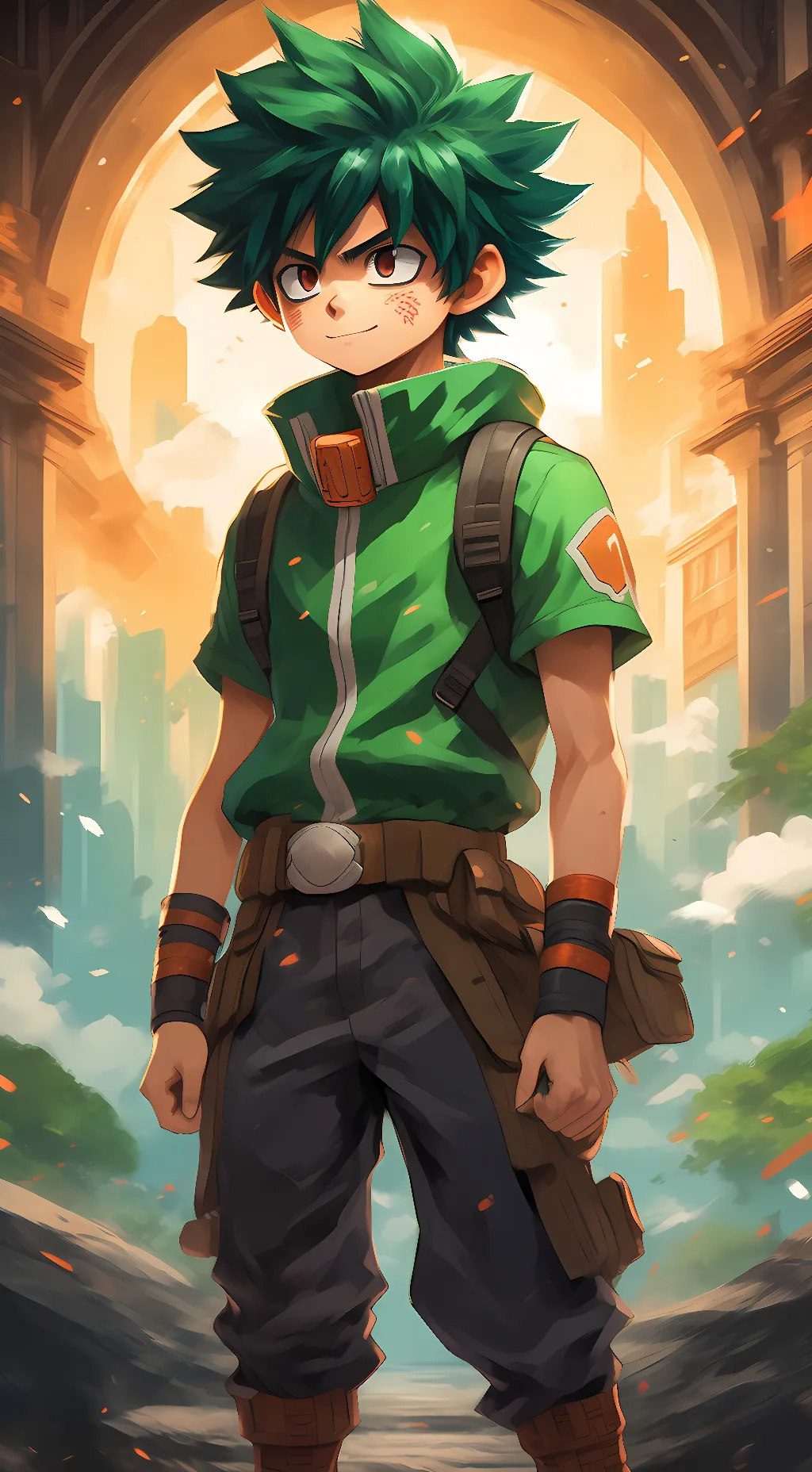 ai character: deku background