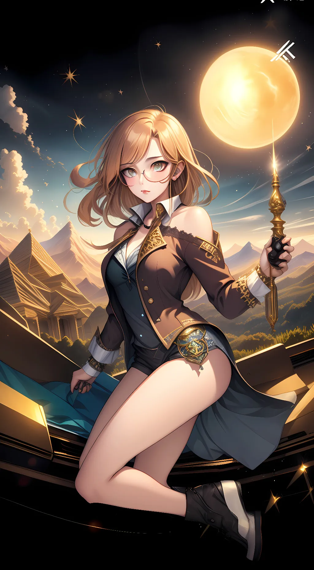 ai character: Light background