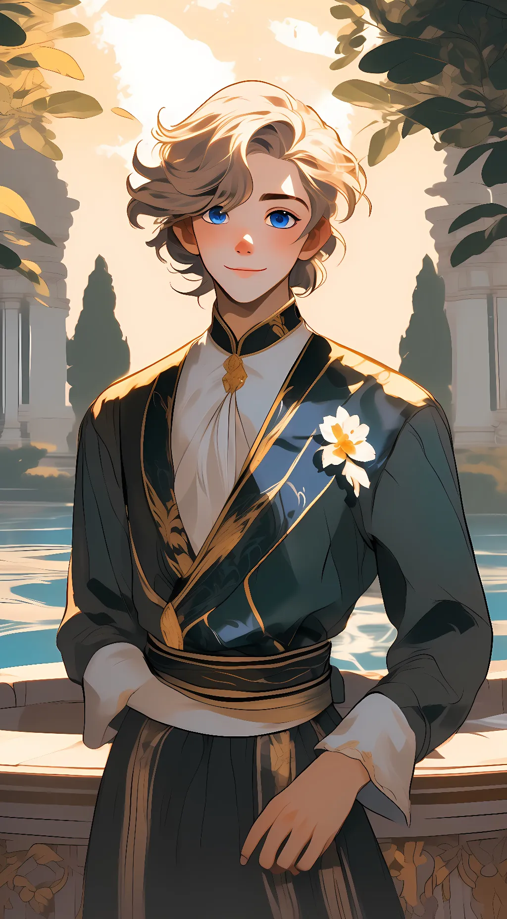 ai character: Alexander  background