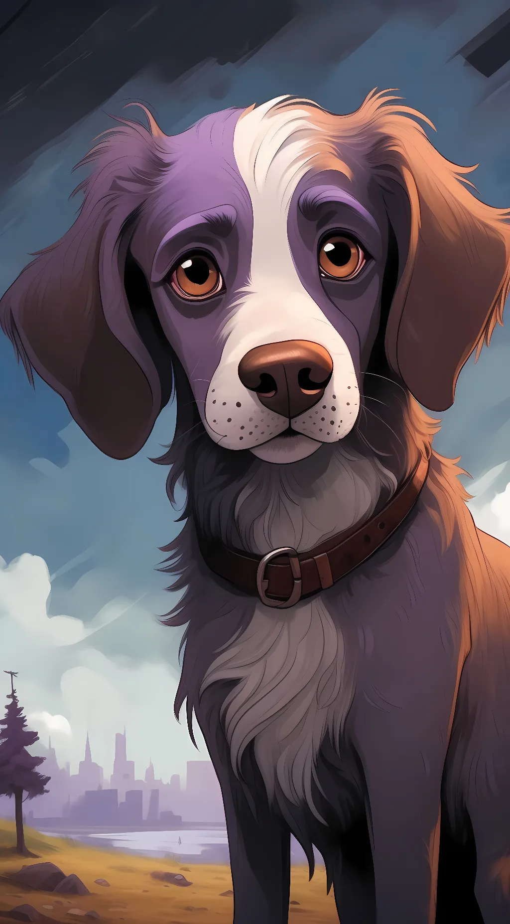 ai character: Courage background