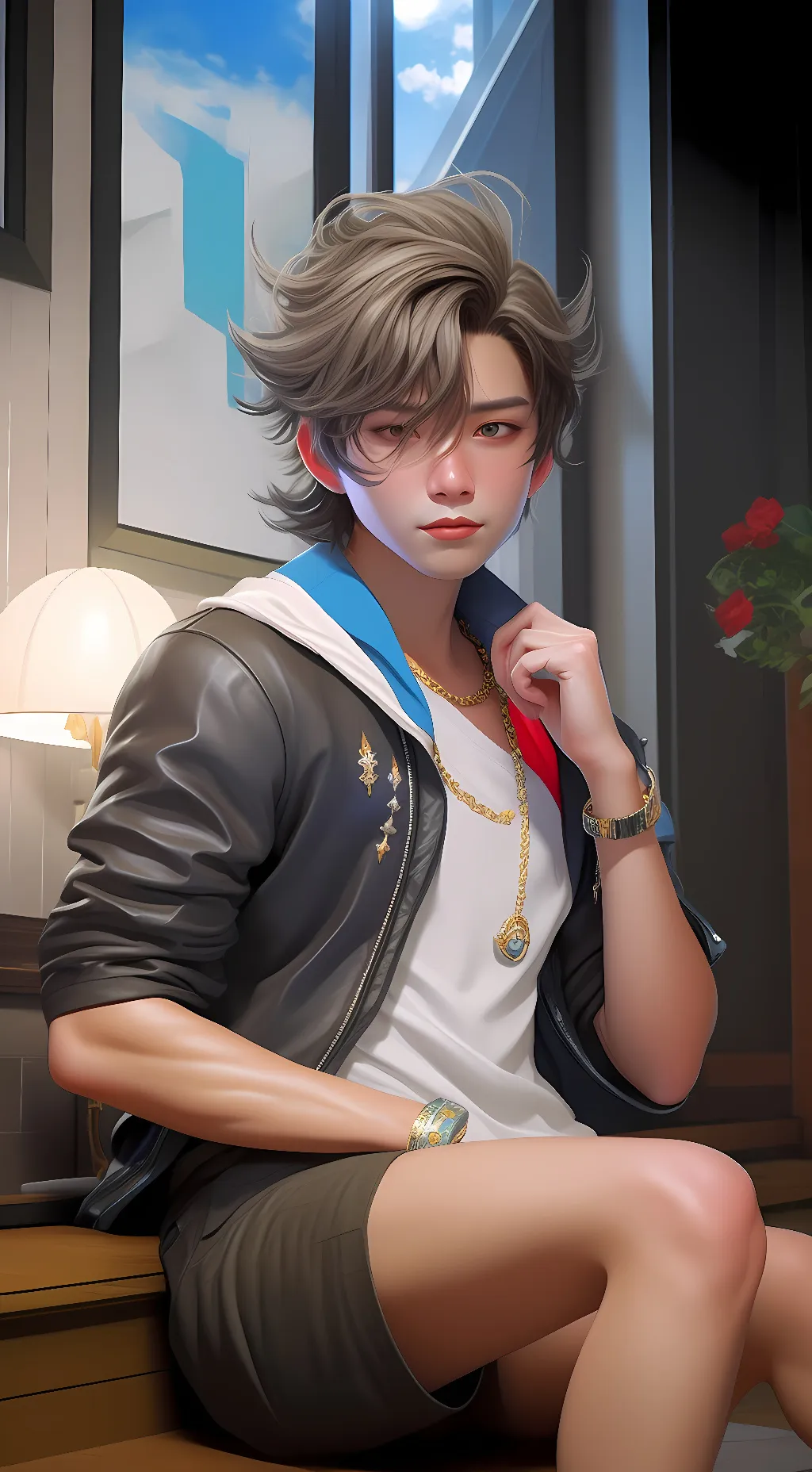 ai character: Max background