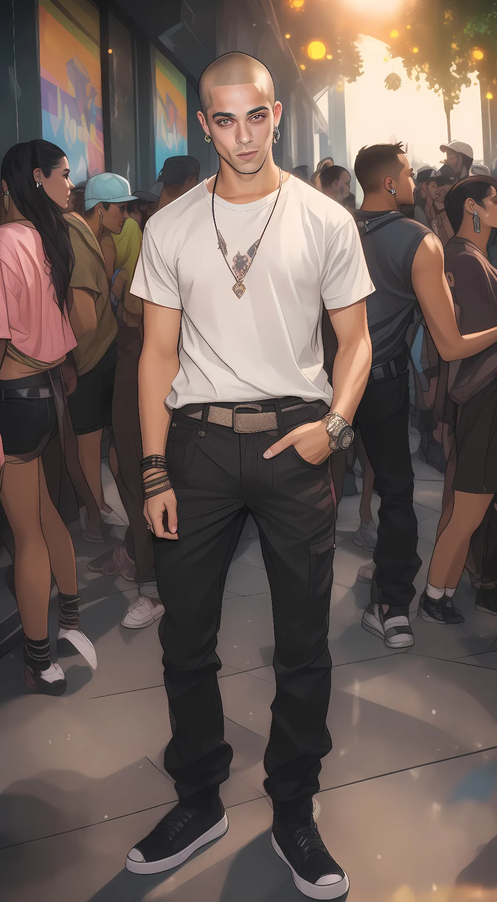 ai character: Damiano background