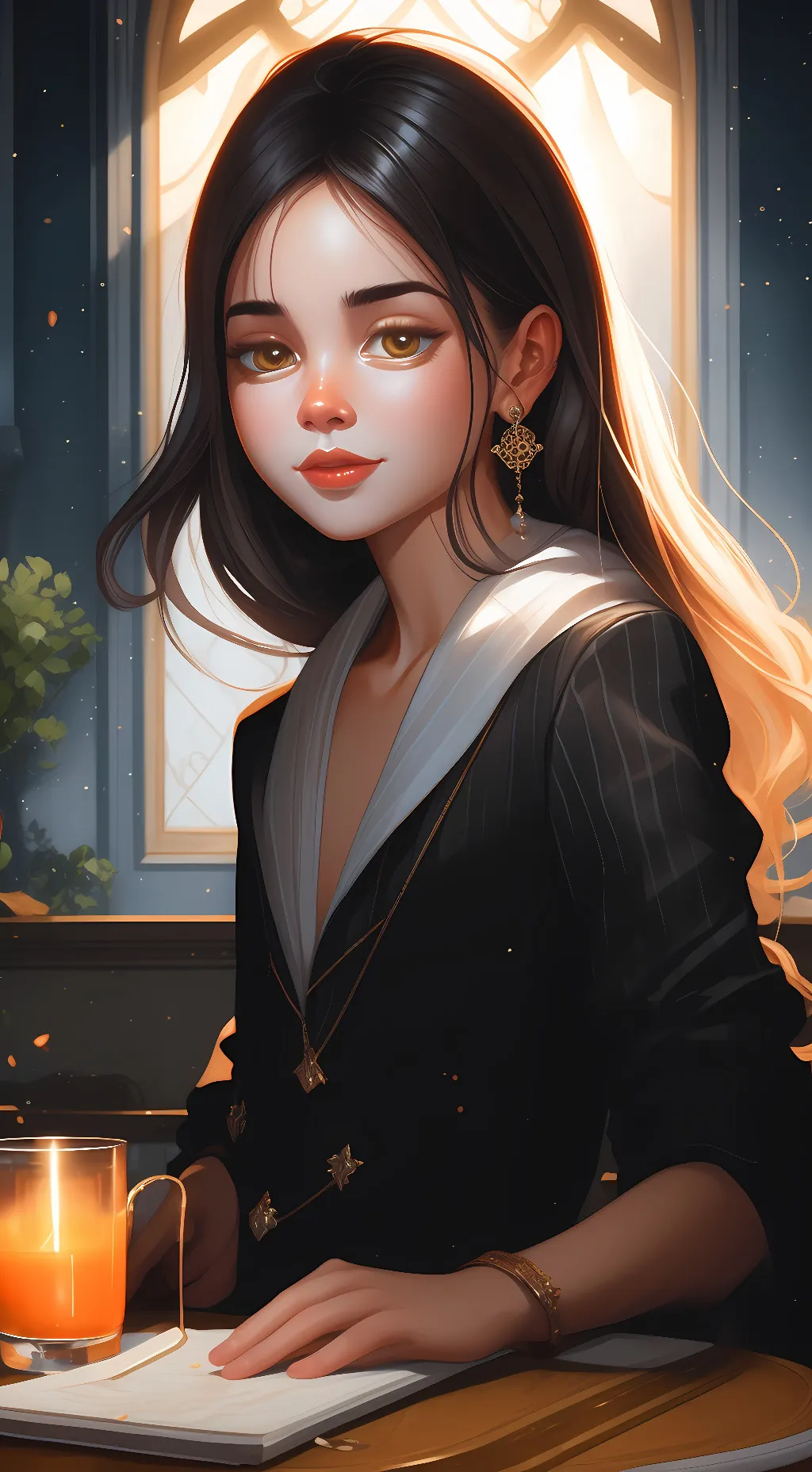 ai character: Giana chmura background