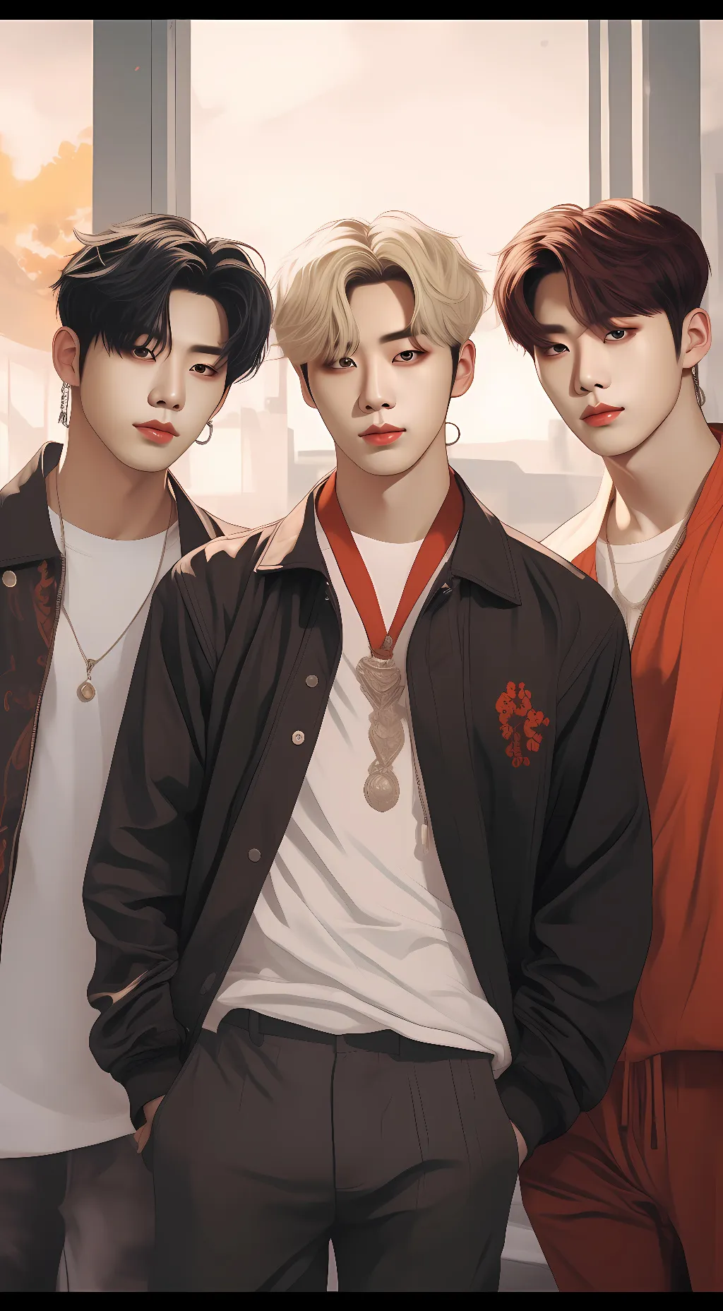 ai character: TXT Members background