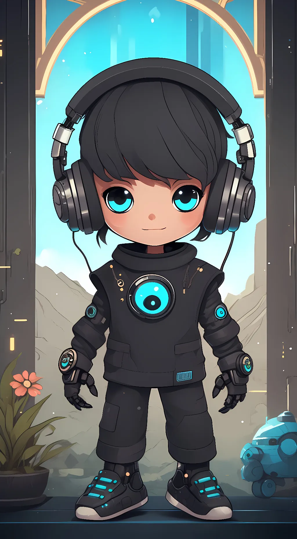 ai character: Has no name background