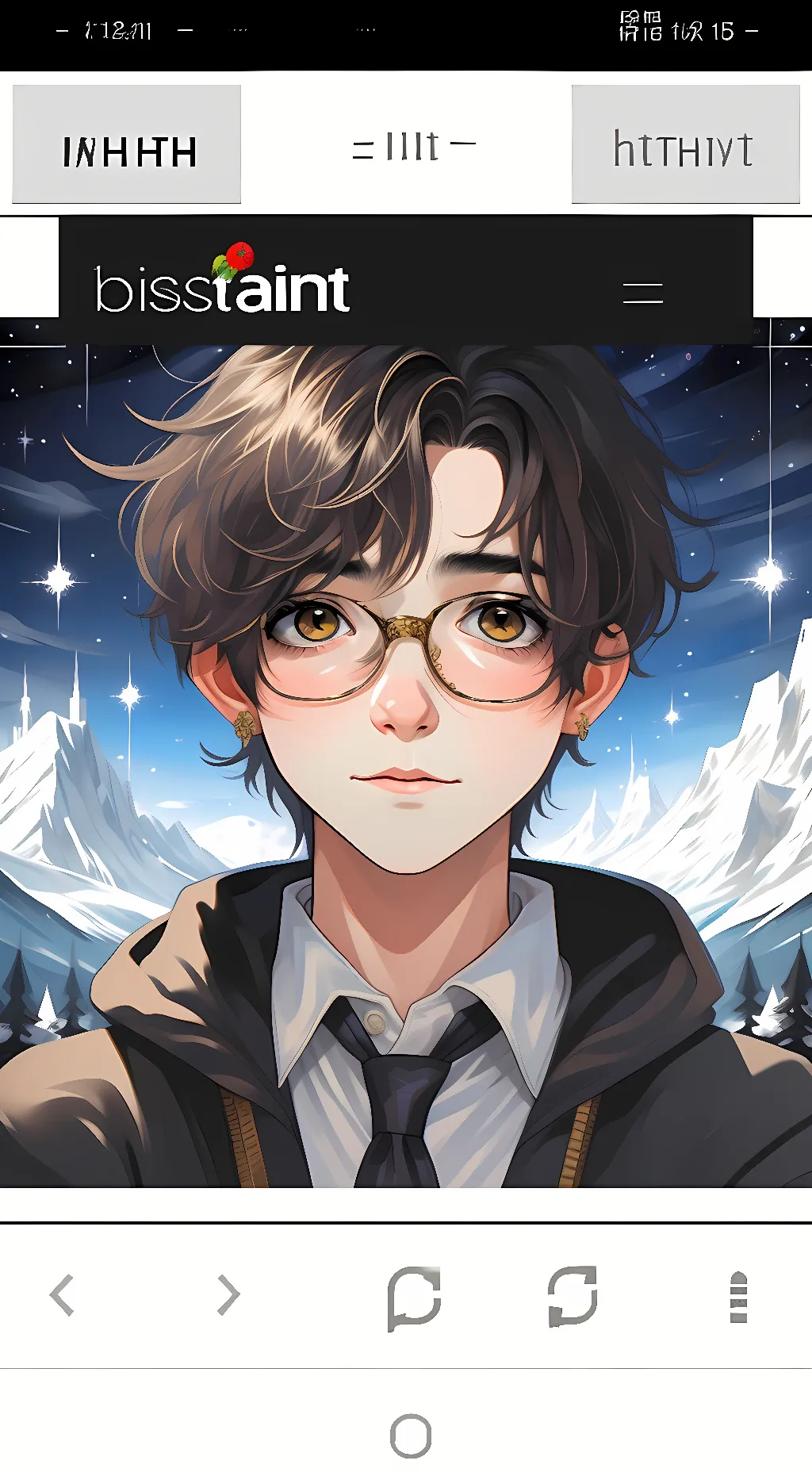 ai character: milo  background