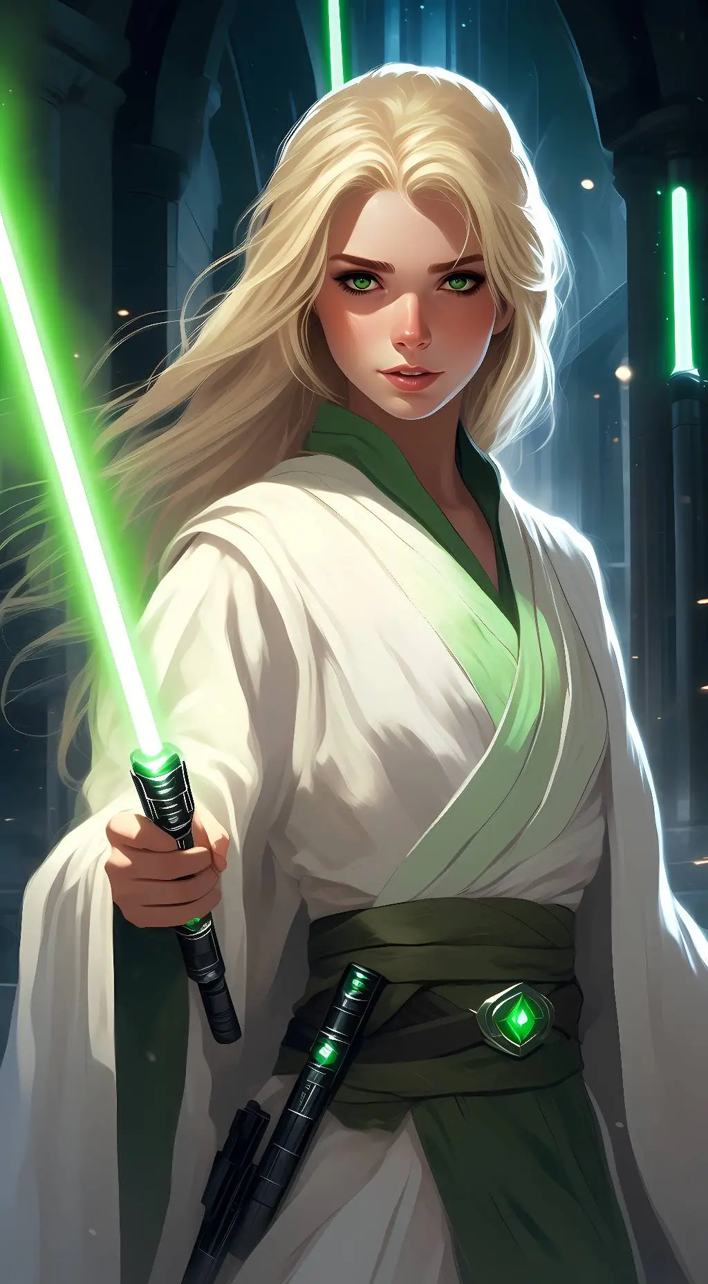 ai character: Jedi Padawan Sara background