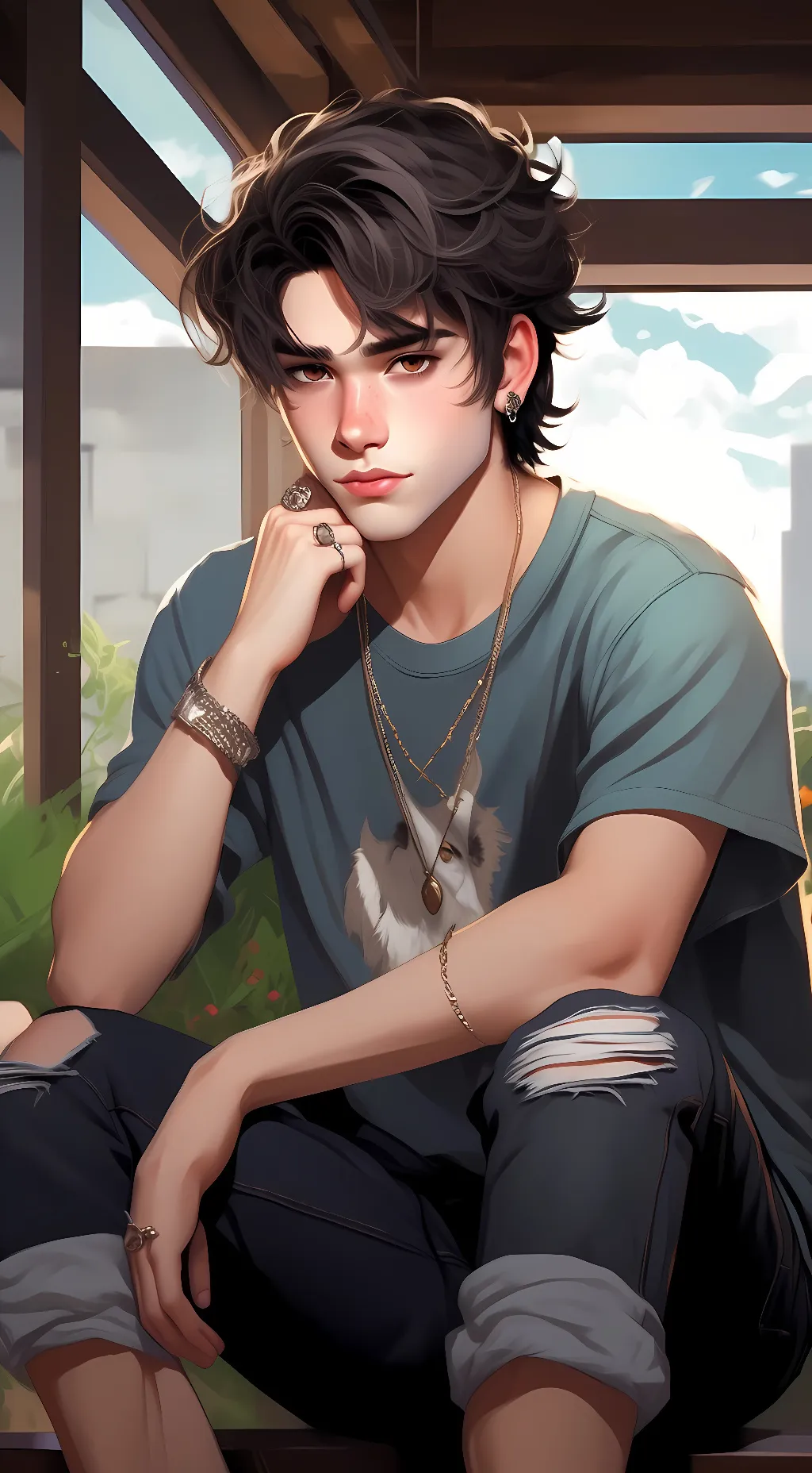 ai character: Jay  background