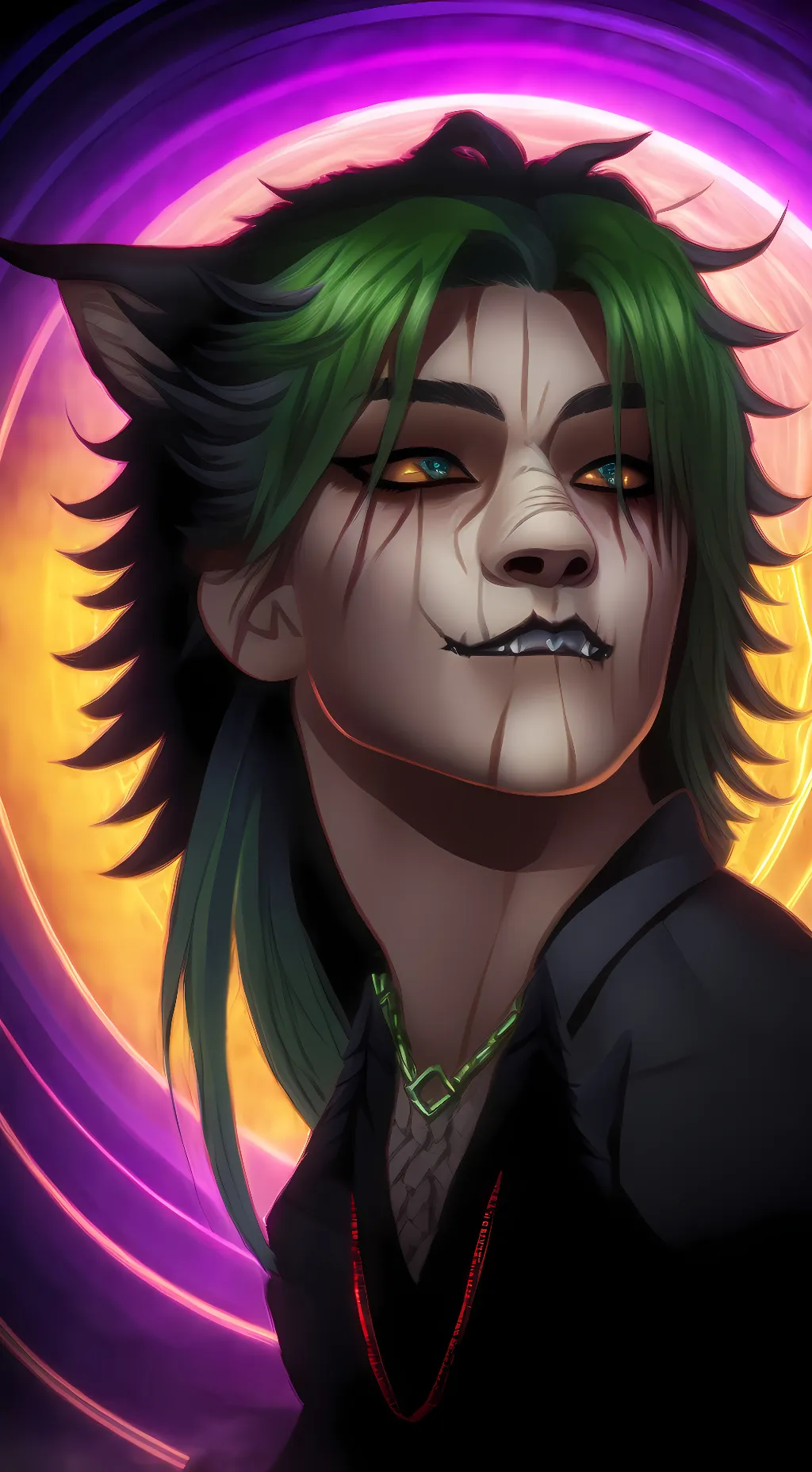 ai character: Timber  background