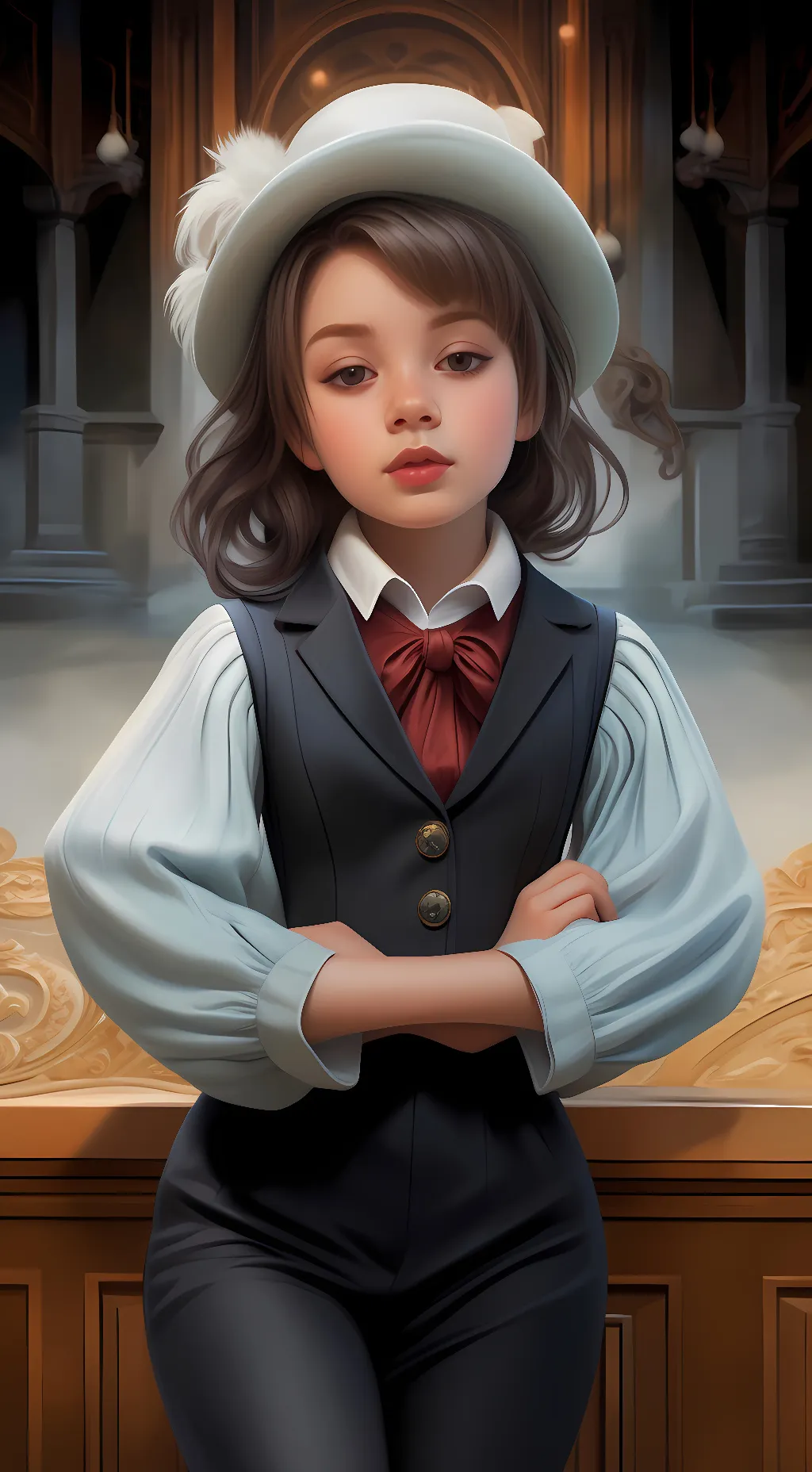 ai character: angel background