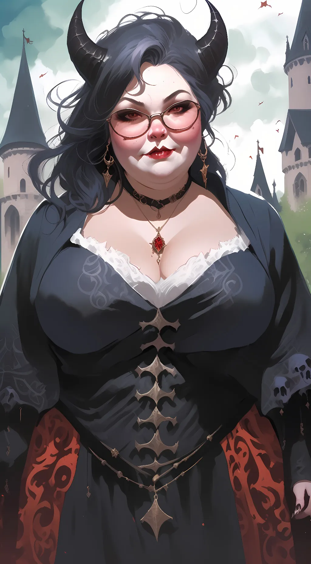 ai character: Daunica Azurite background