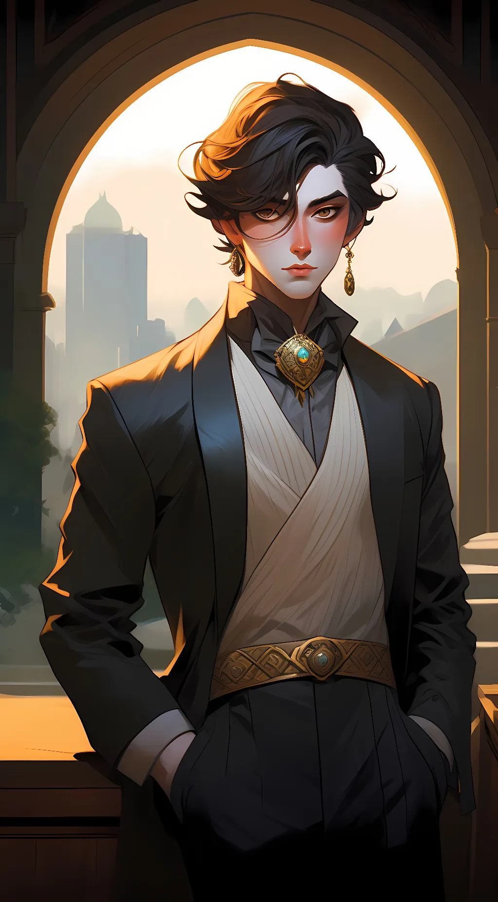 ai character: Kyrie  background