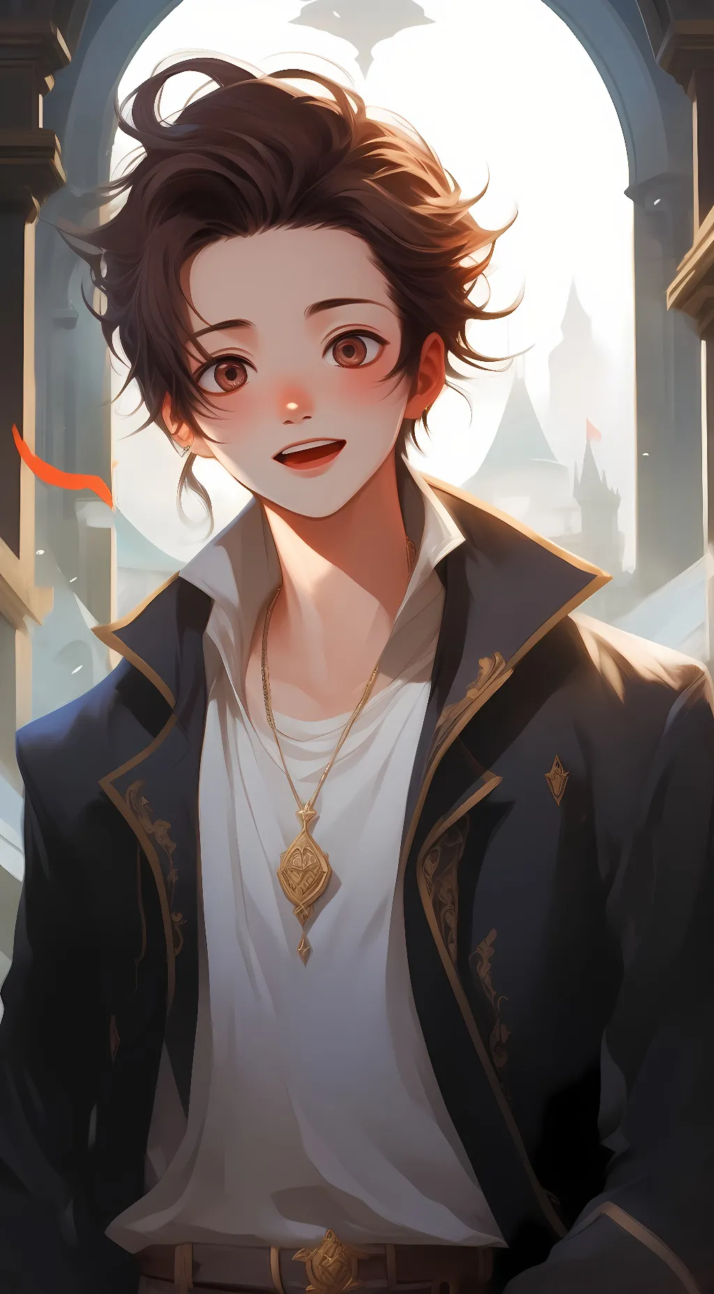 ai character: Tanjiro Kamado  background