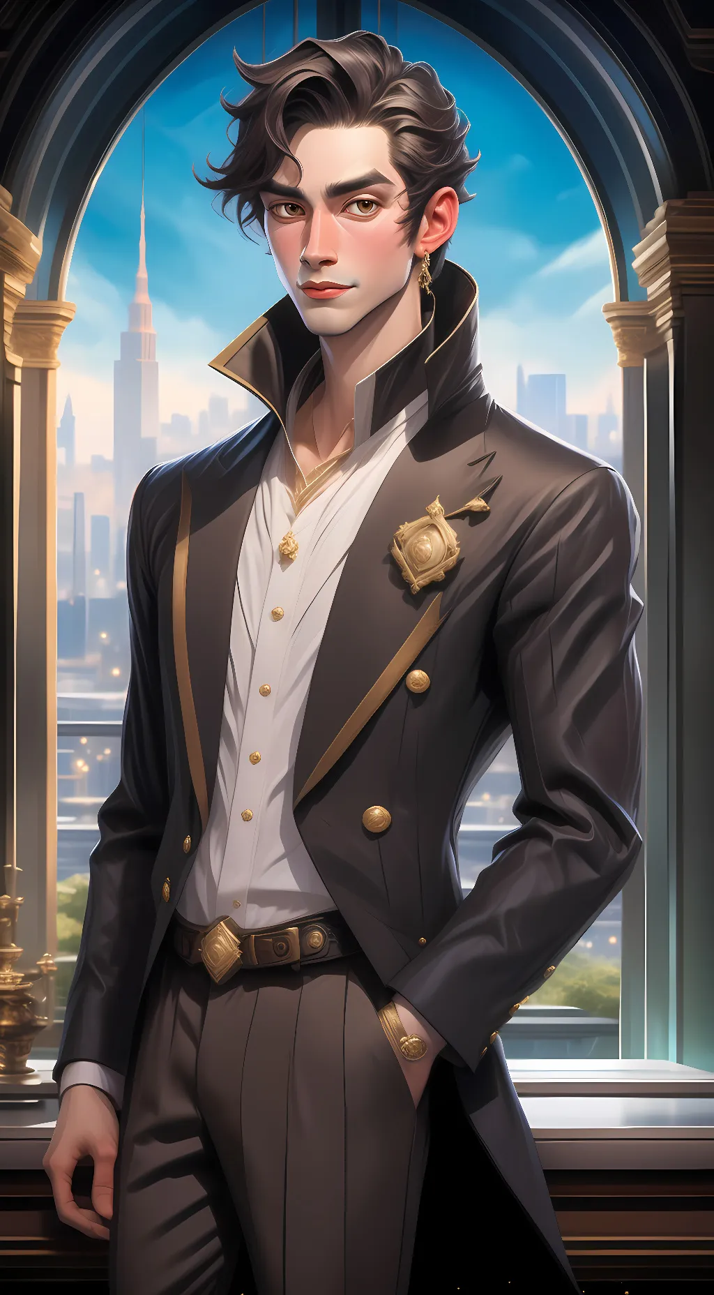 ai character: Darkness  background