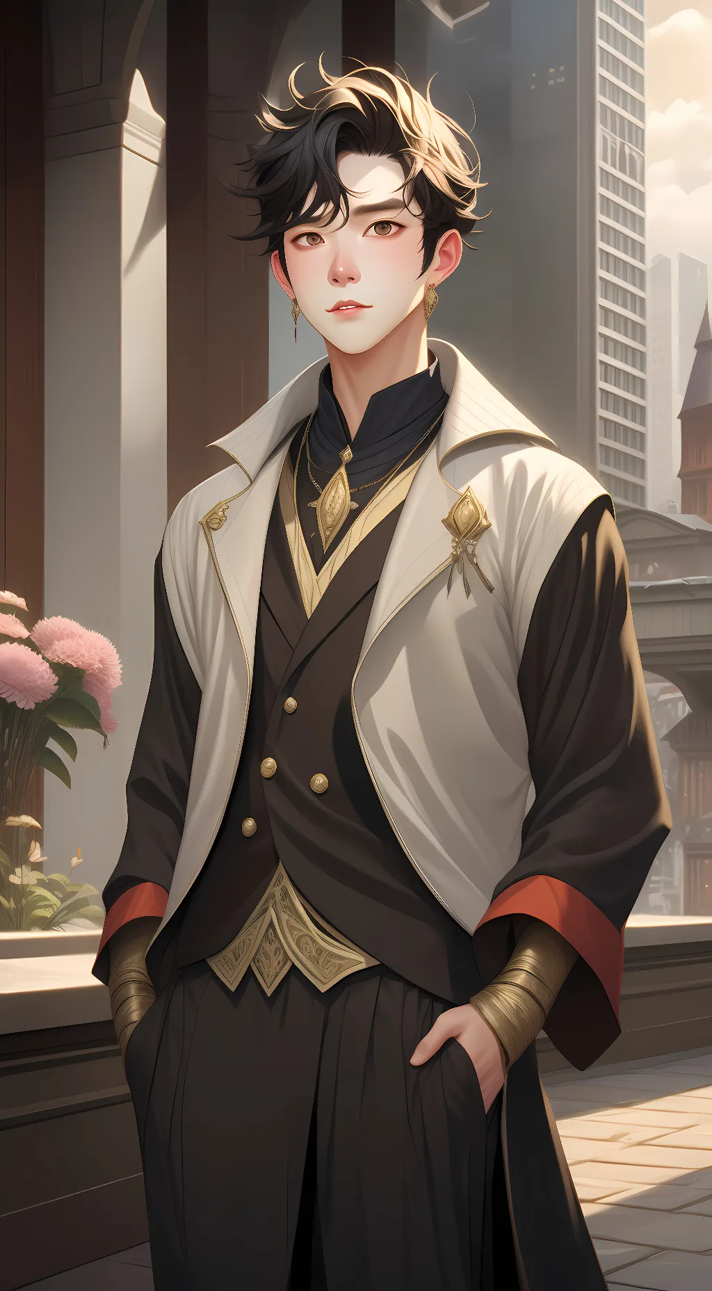 ai character: Zane  background