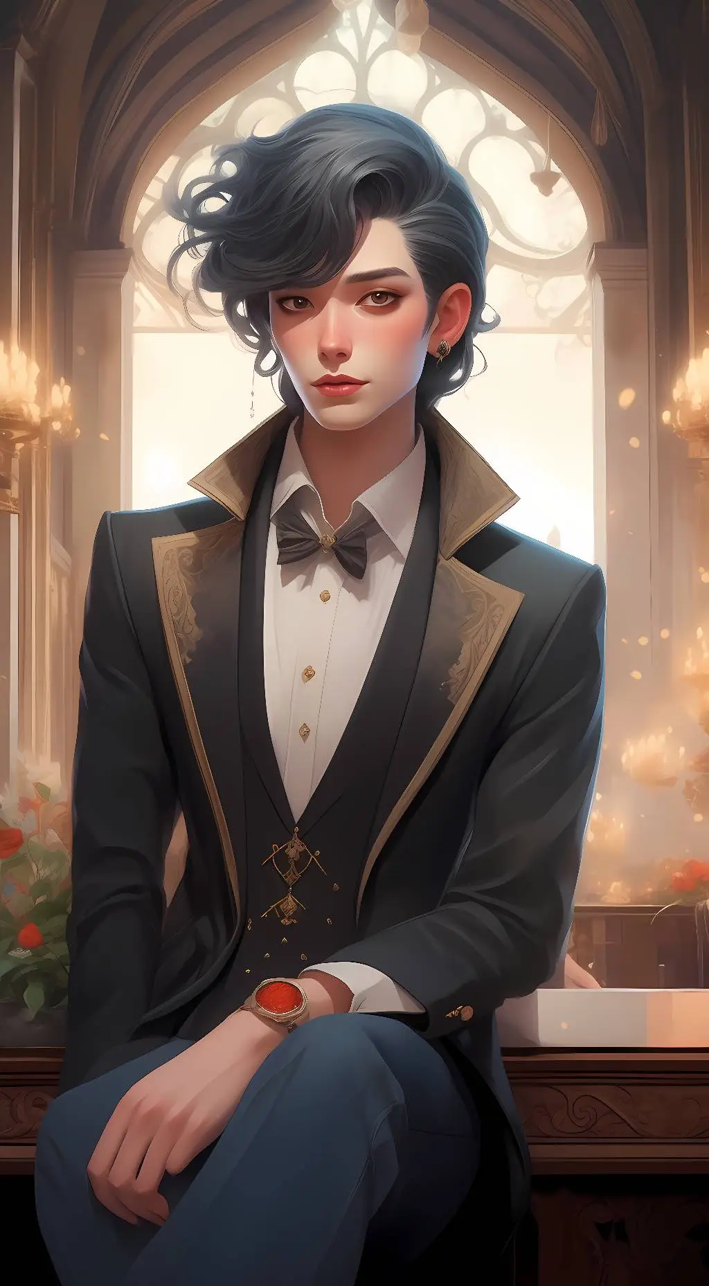 ai character: Xander  background