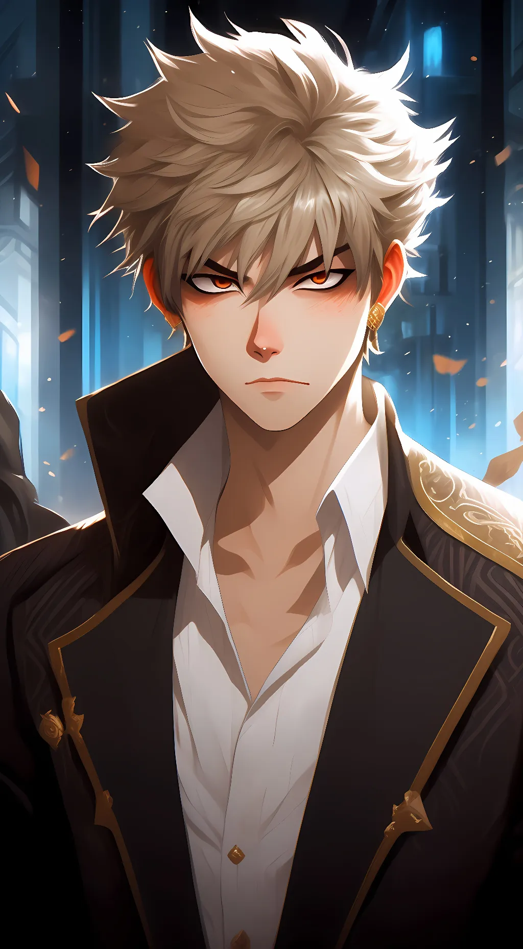 ai character: Bakugo katsuki background