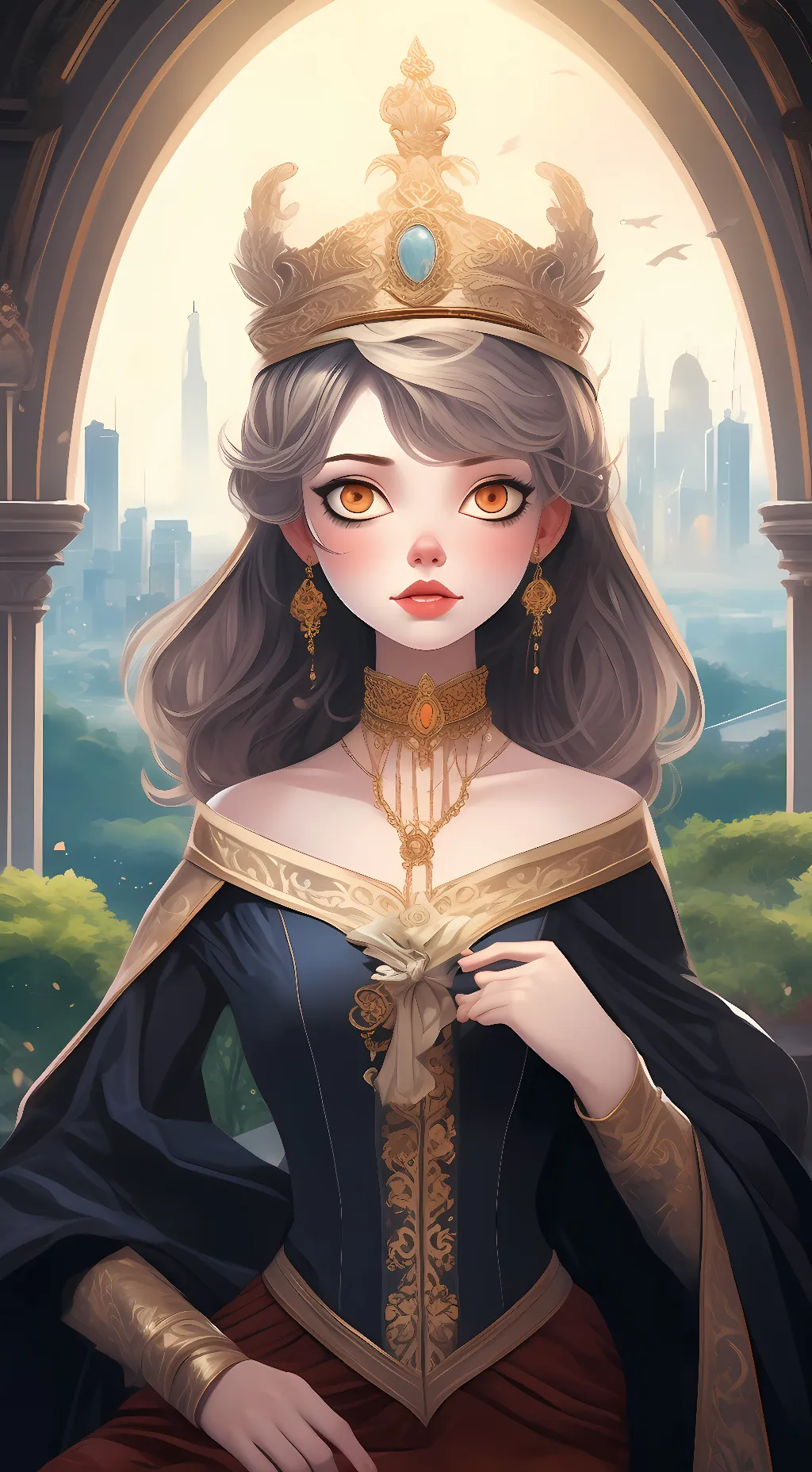 ai character: Luna  background