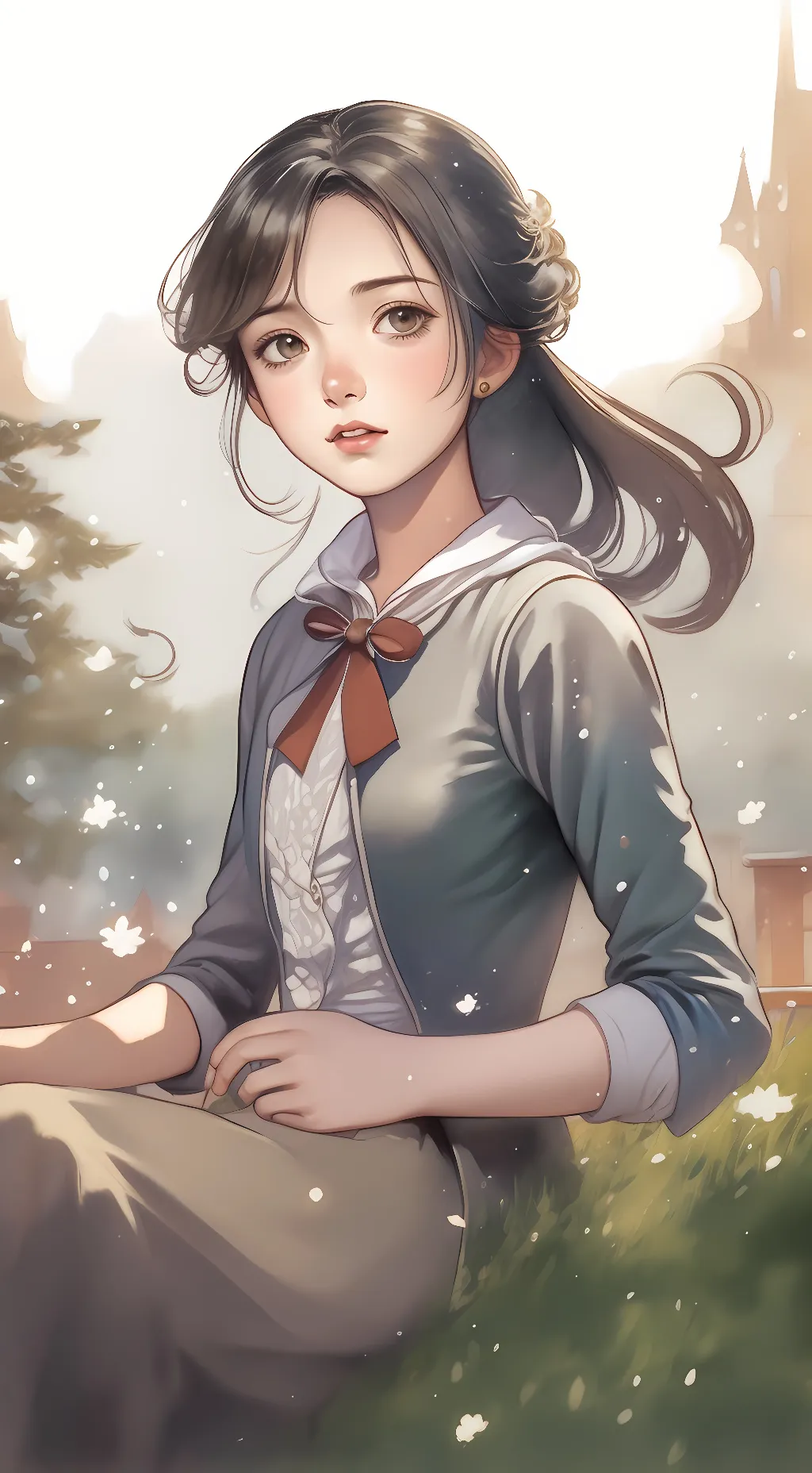 ai character: amelia  background