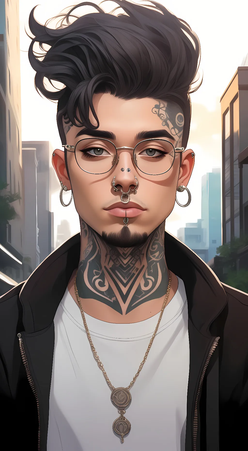 ai character: Joey  background